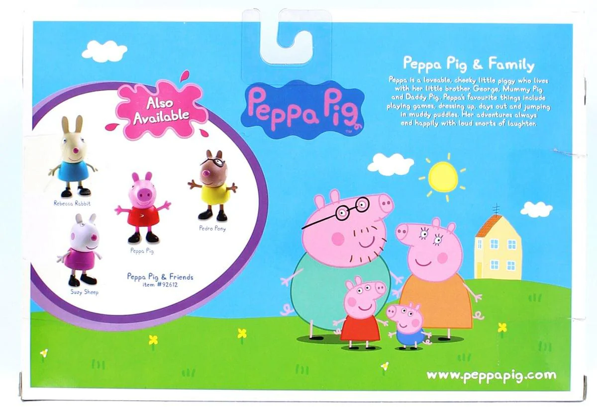 Peppa Pig 3" Peppa & Family Figure 4-Pack - Image 2