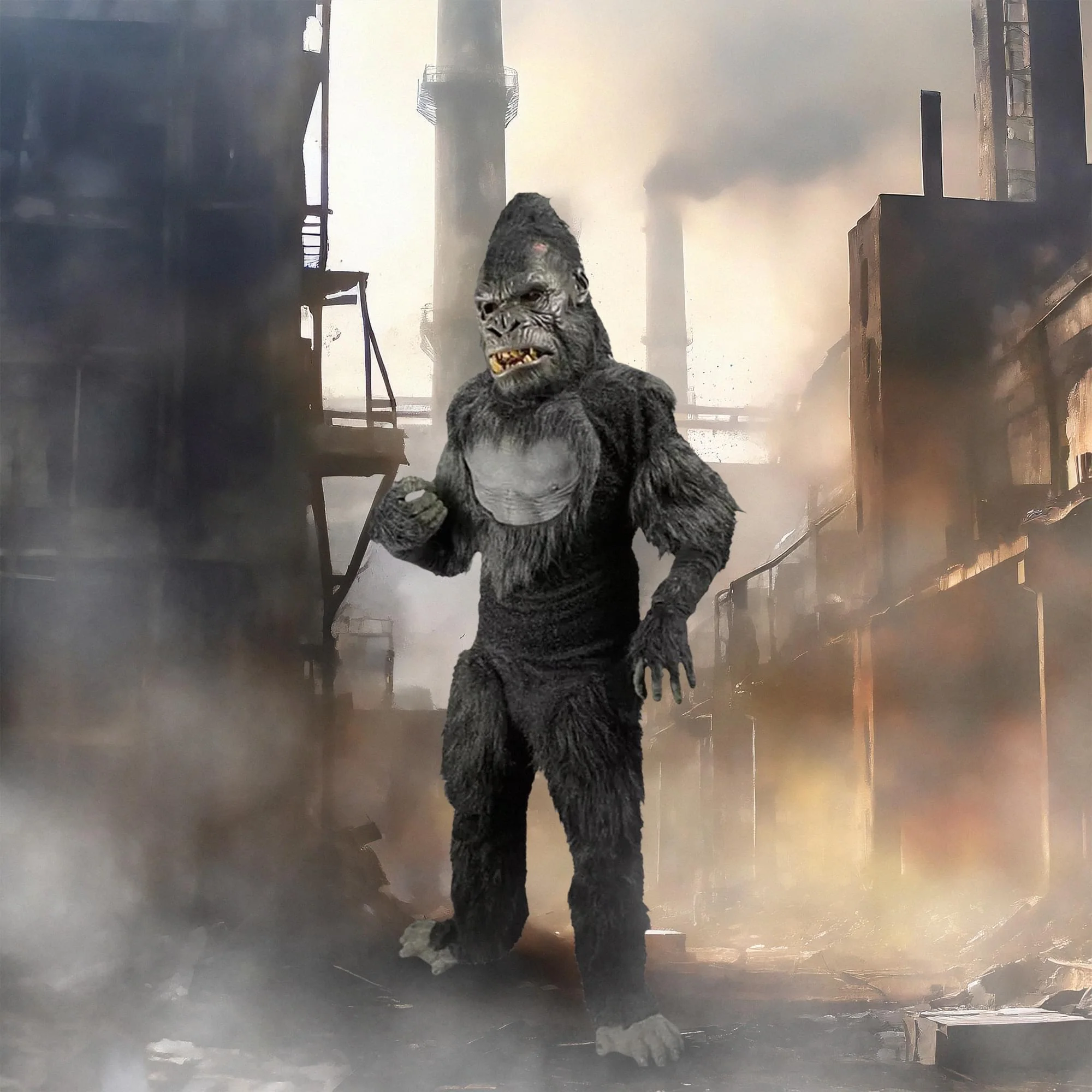 Peter Jackson King Kong Adult Costume/ Mask Combo - Image 2