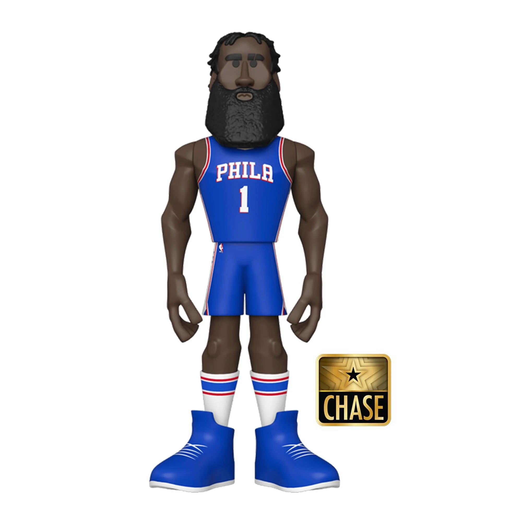 Philadelphia 76ers NBA Funko Gold 12 Inch Vinyl Figure | James Harden Chase - Image 2