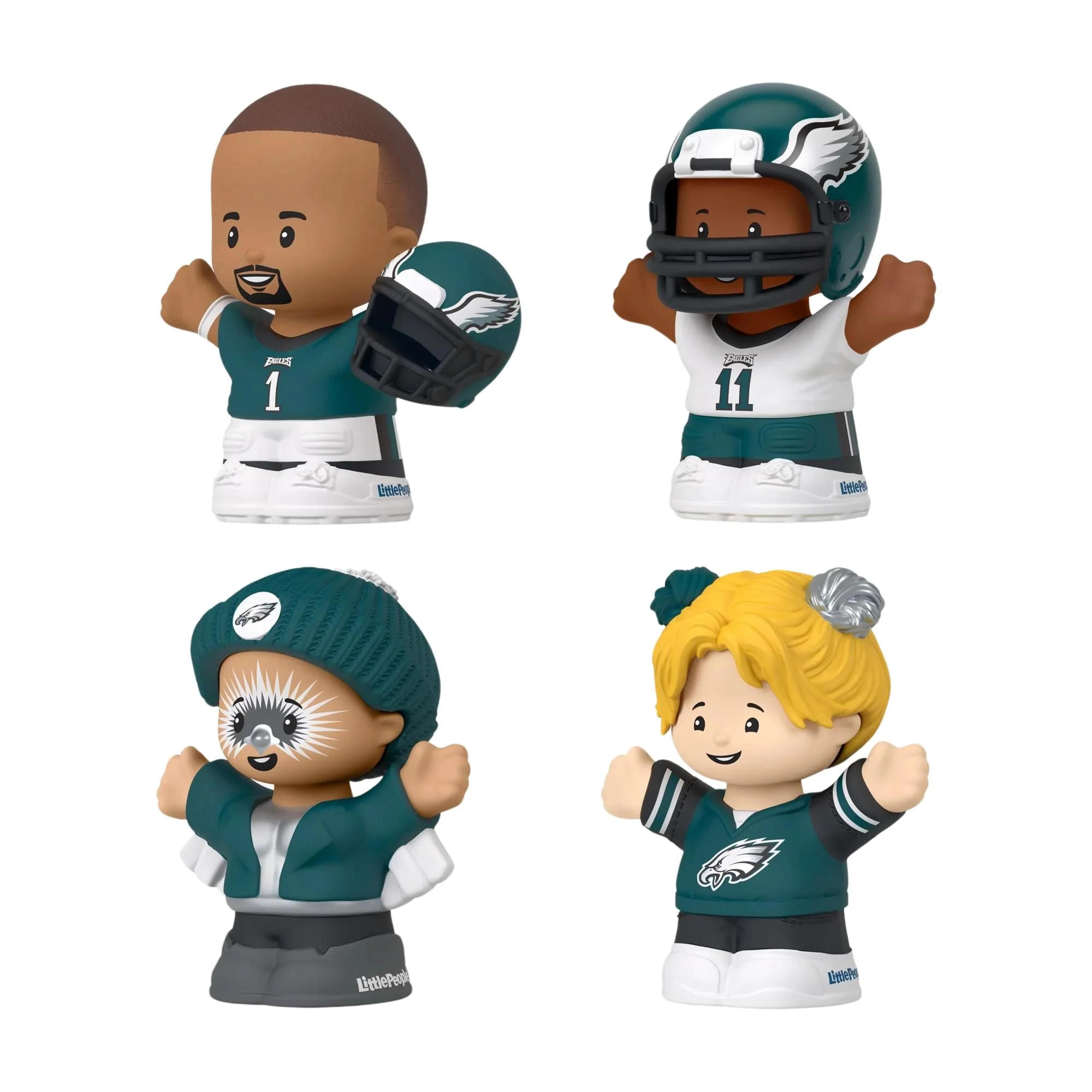 Philadelphia Eagles 4-Piece NFL Little People Collector Set - Image 3