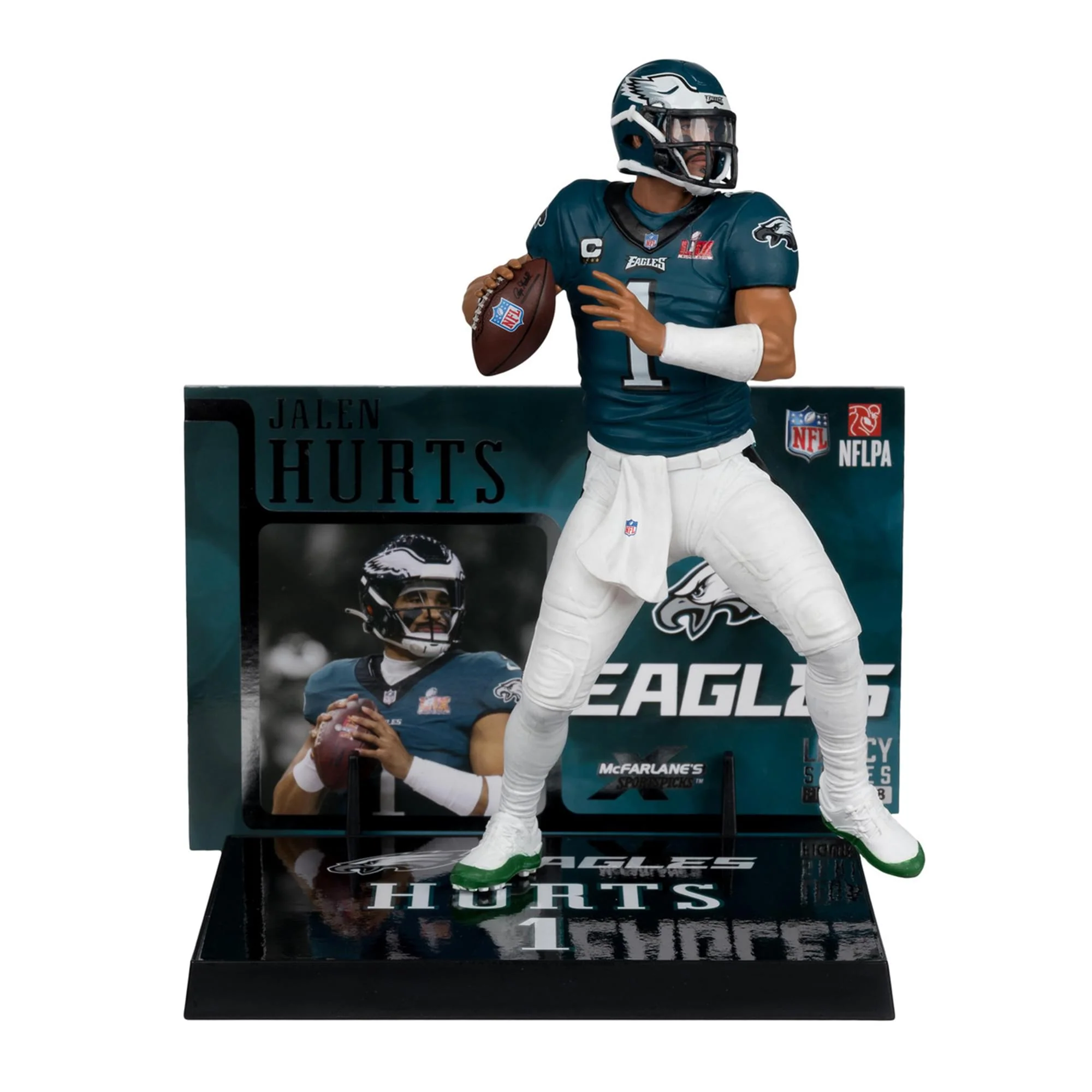 Philadelphia Eagles NFL 7 Inch Posed Figure | Jalen Hurts (Super Bowl Edition) - Image 4