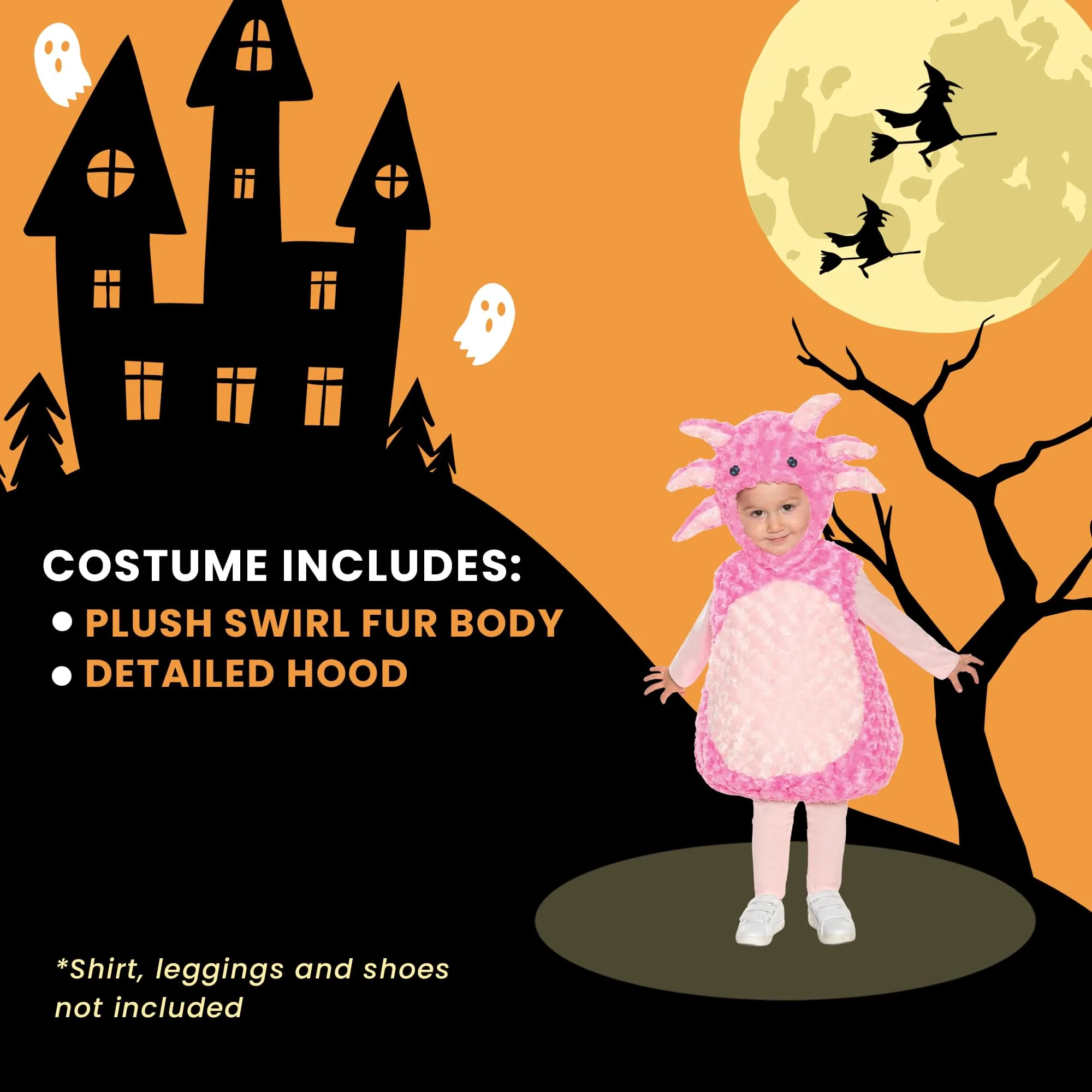 Pink Axolotl Plush Baby Costume With Hood - Image 23