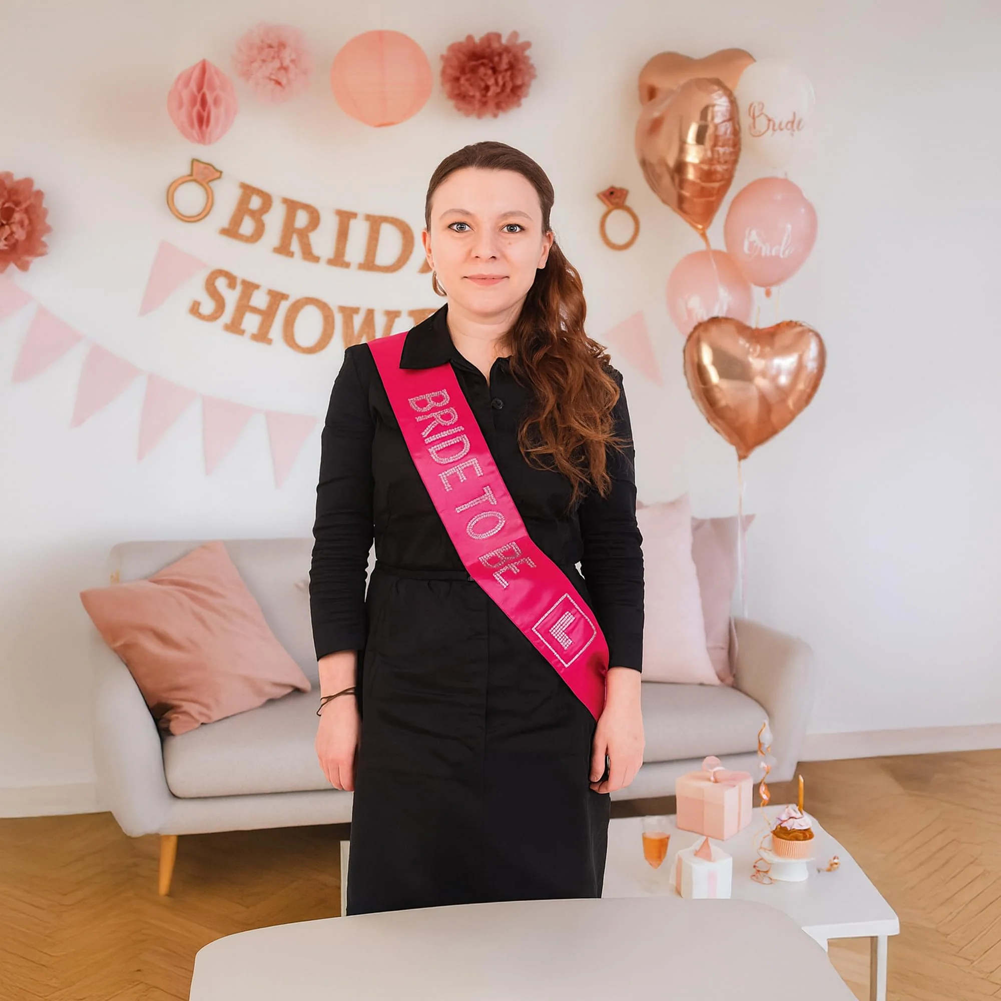 Pink Bride To Be Diamante Sash - Image 2