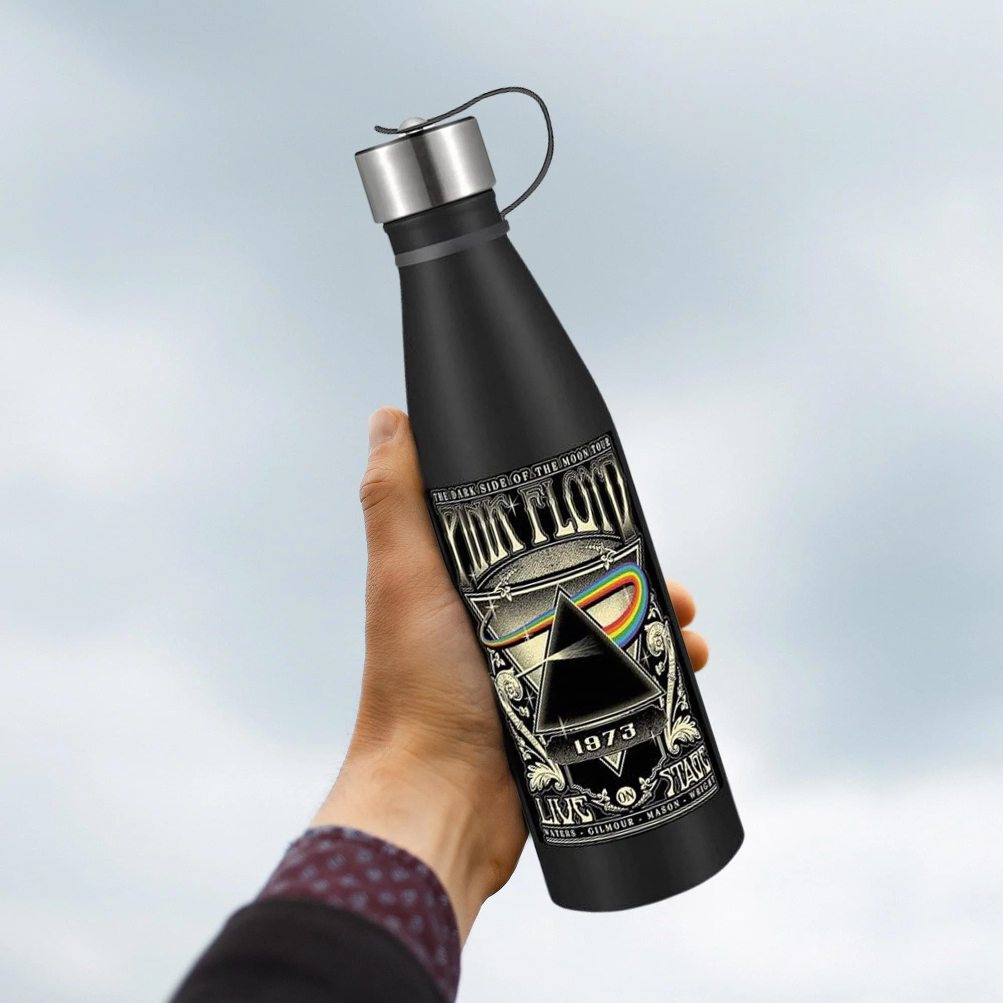Pink Floyd Dark Side Of The Moon 17 Ounce Stainless Steel Pin Bottle - Image 4