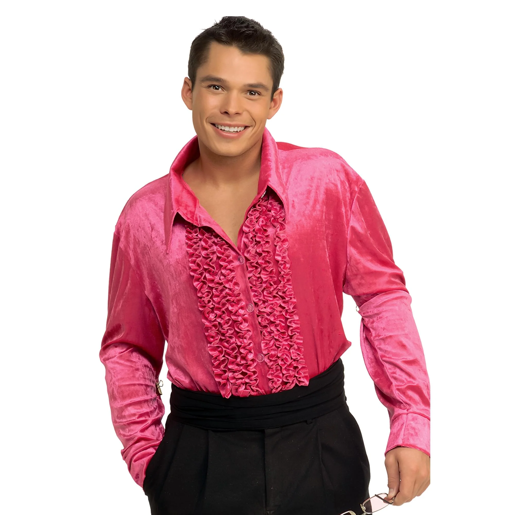 Pink Velour Shirt Chest Costume Accessory - Image 7
