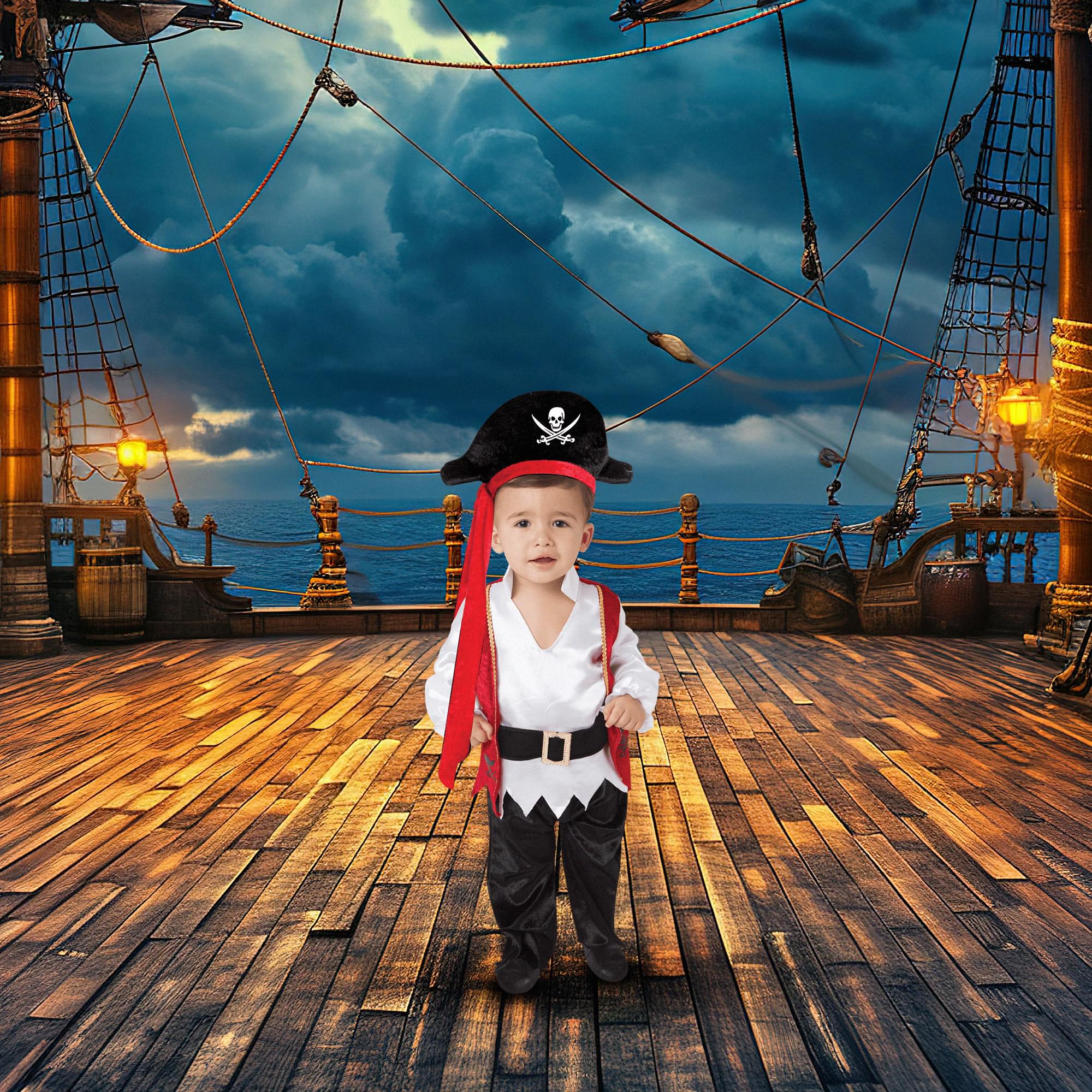 Pirate Boy Toddler Costume - Image 3