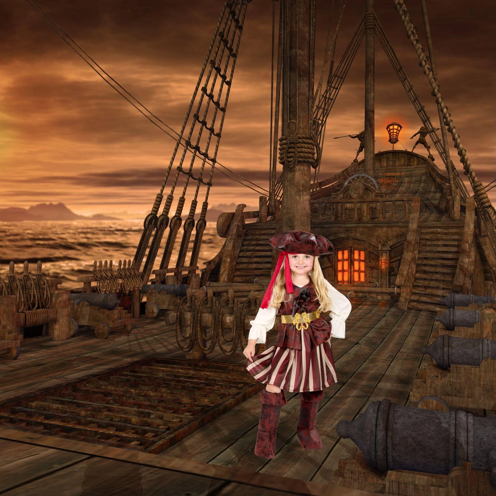Pirate Girl Child Costume - Image 4