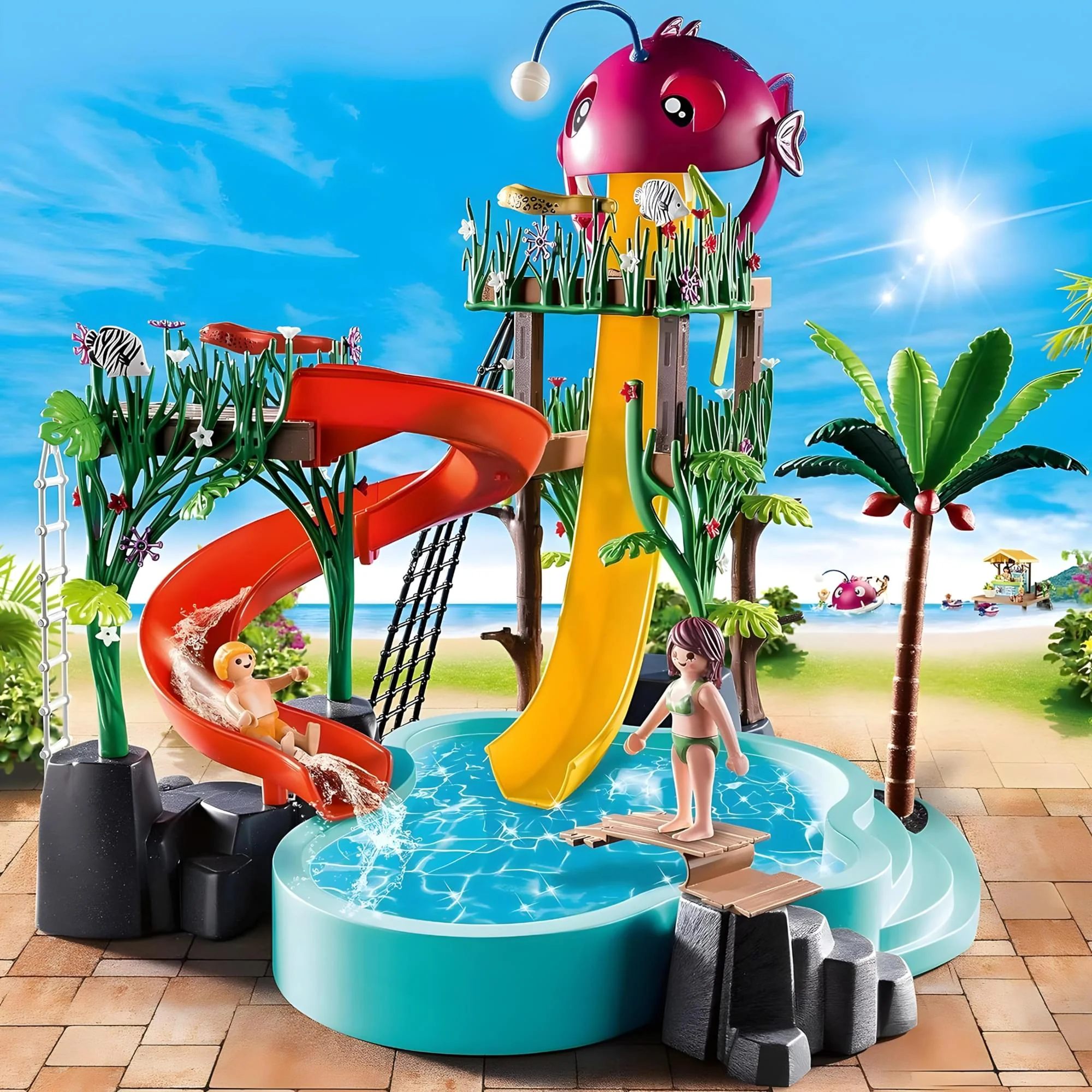 Playmobil 70609 Water Park with Slides Building Set - Image 5