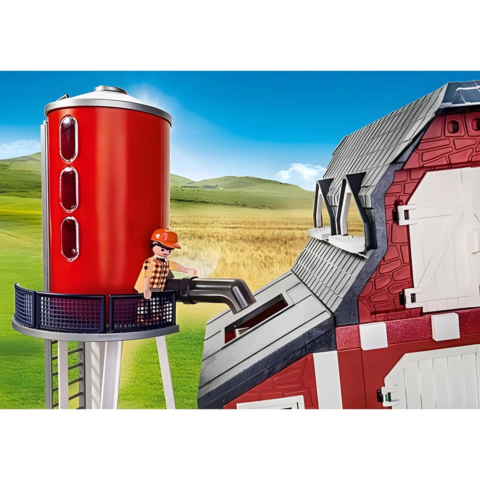 Playmobil 9315 Barn with Silo Building Set - Image 4