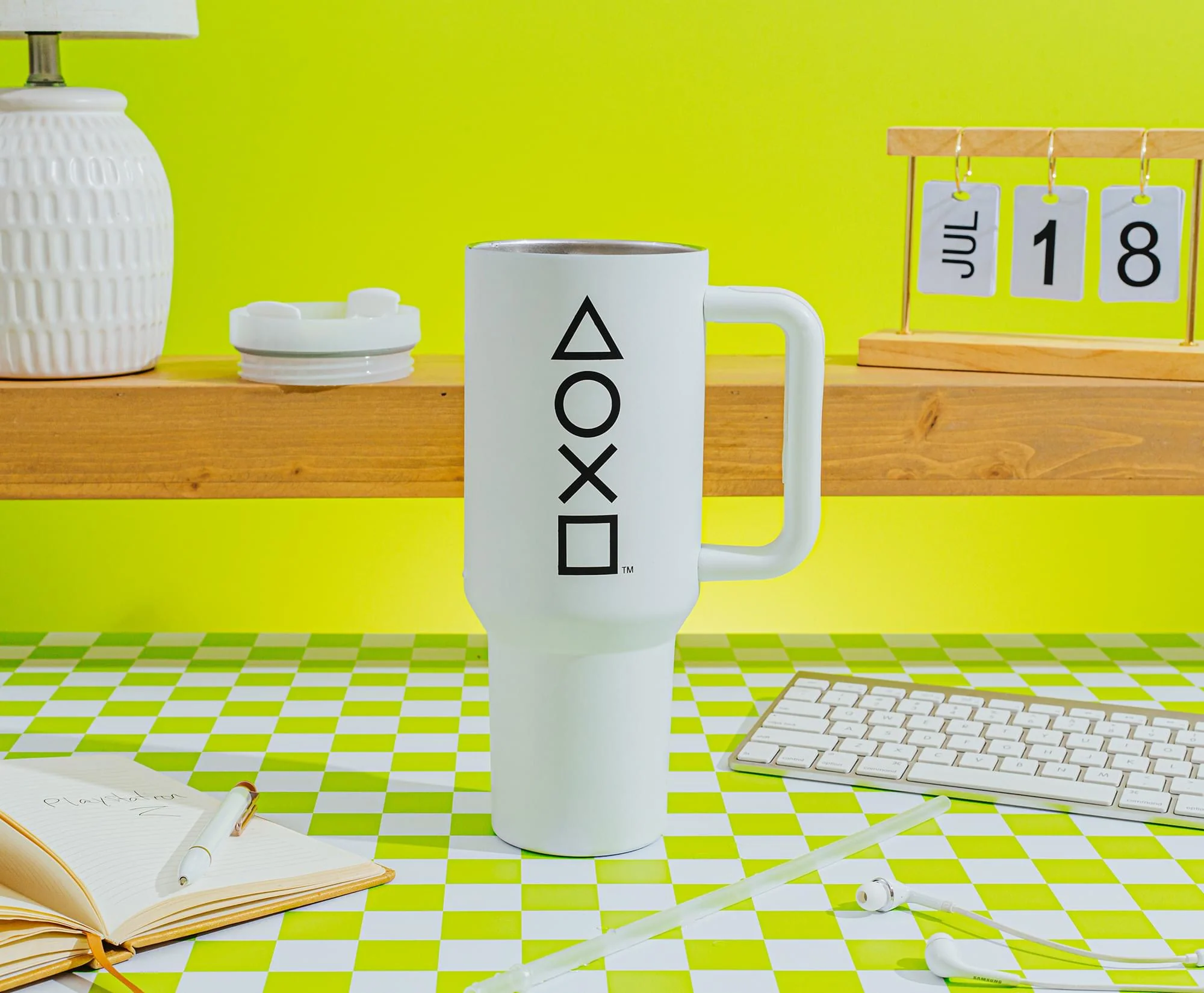 PlayStation Controller Icons Metal Travel Tumbler | Holds 40 Ounces - Image 6