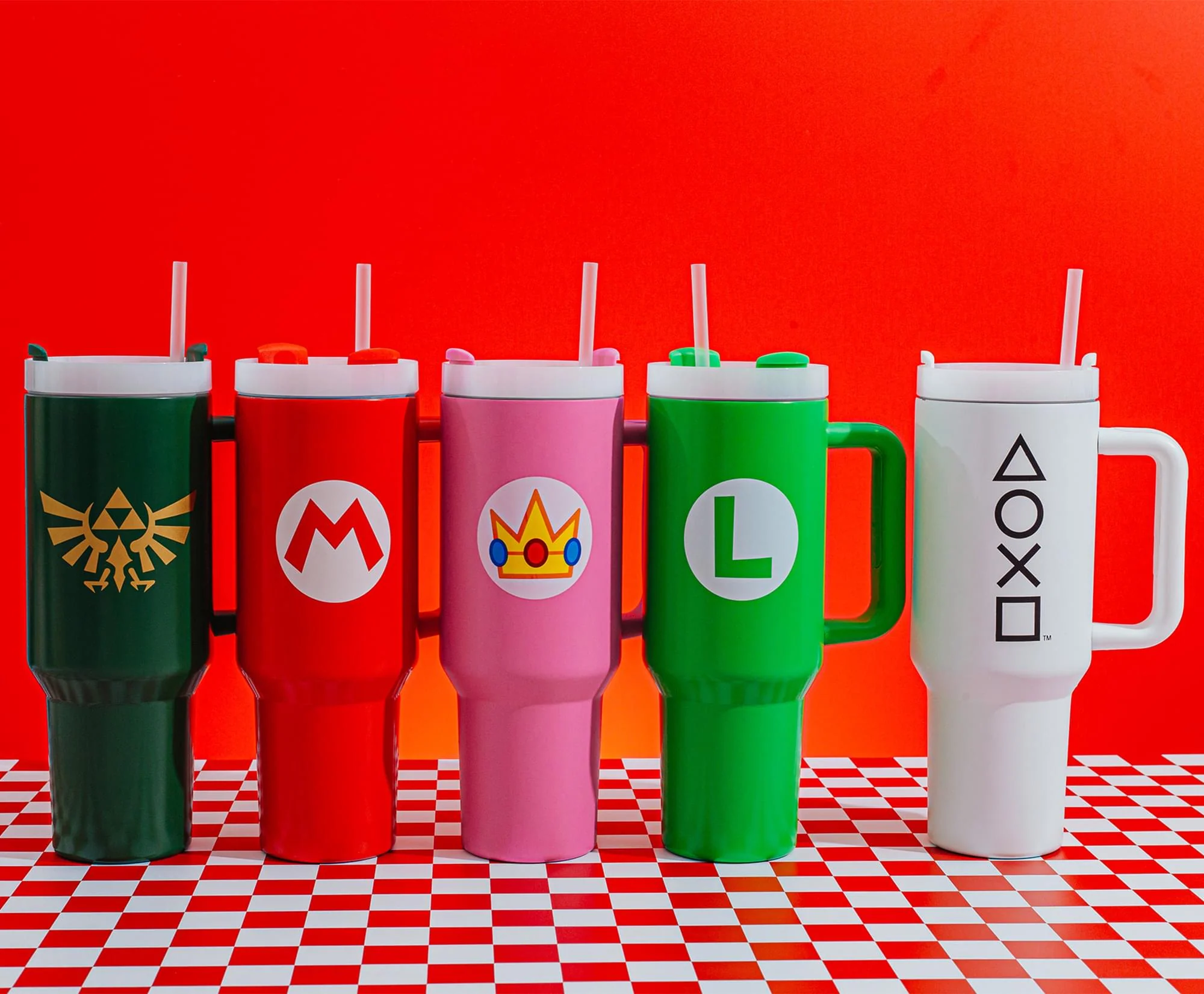 PlayStation Controller Icons Metal Travel Tumbler | Holds 40 Ounces - Image 9