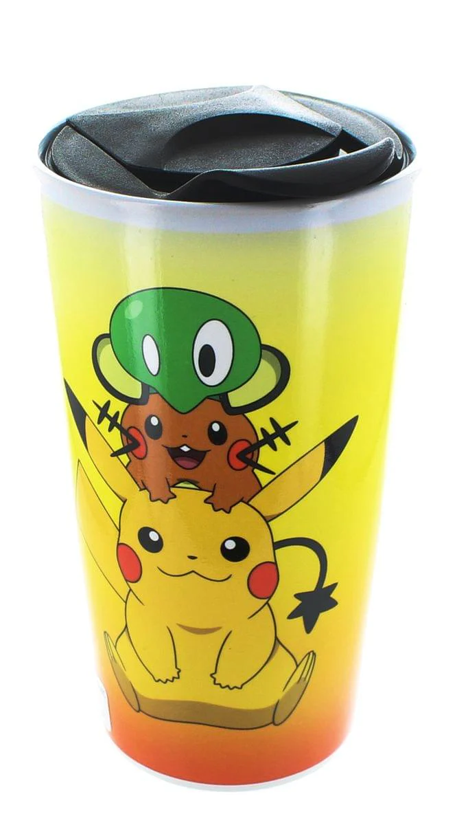 Pokemon 16oz Travel Mug Set: Charizard, Charmander, Pikachu, Group - Image 3