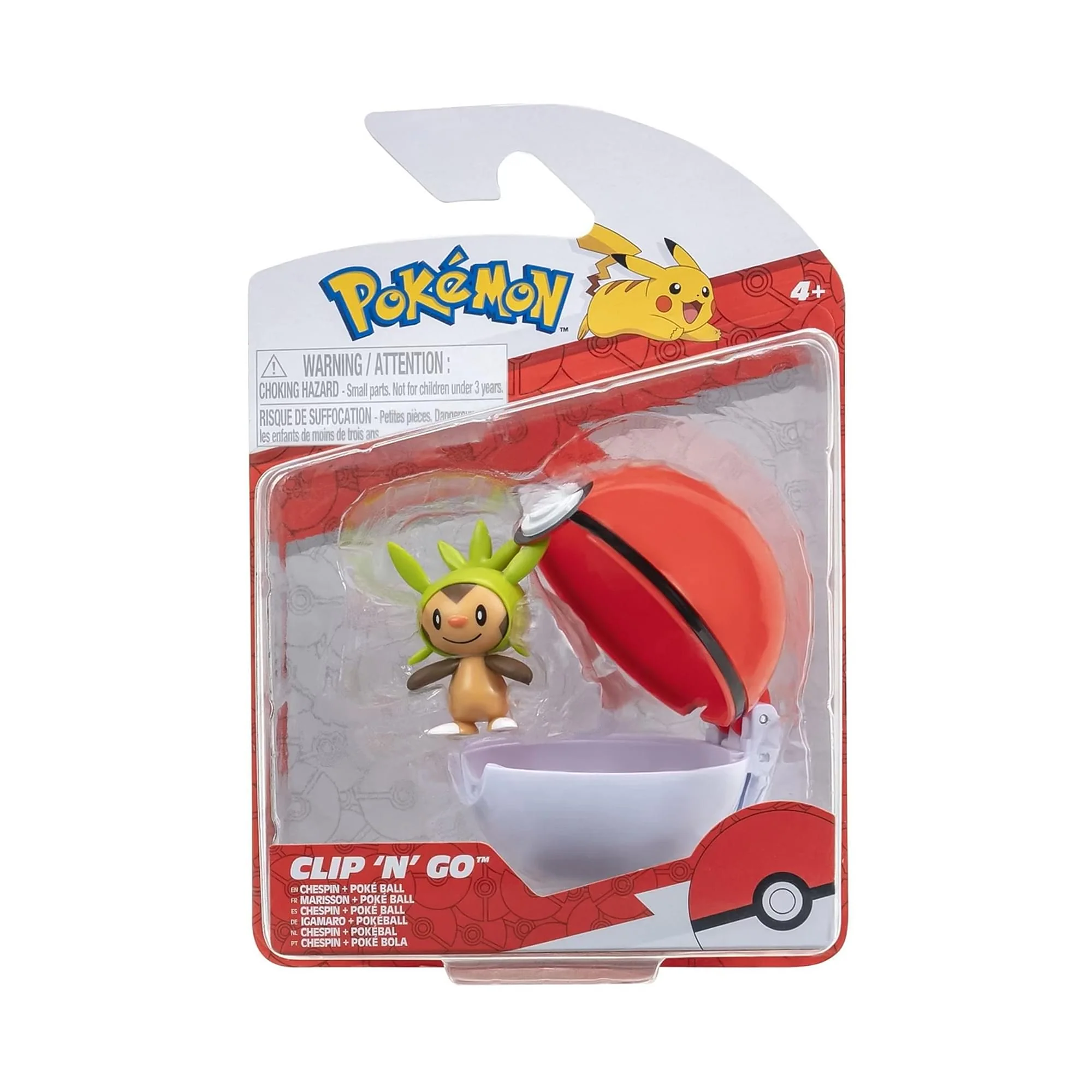 Pokemon Clip N Go Poke Ball Set | Chespin - Image 2