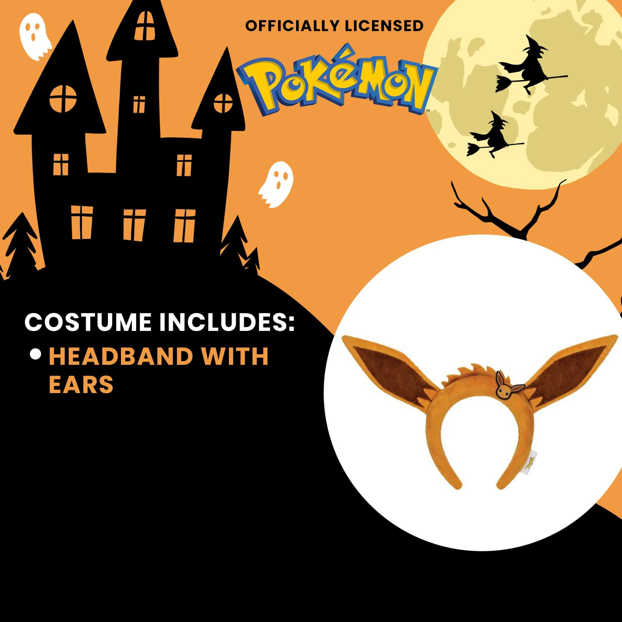 Pokemon Eevee Costume Ears | Unisize 8+ - Image 5