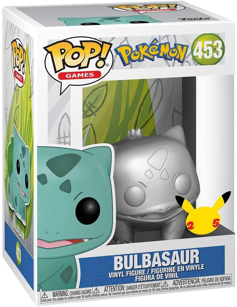 Pokemon Funko POP Vinyl Figure | Bulbasaur (Silver Metallic) - Image 2