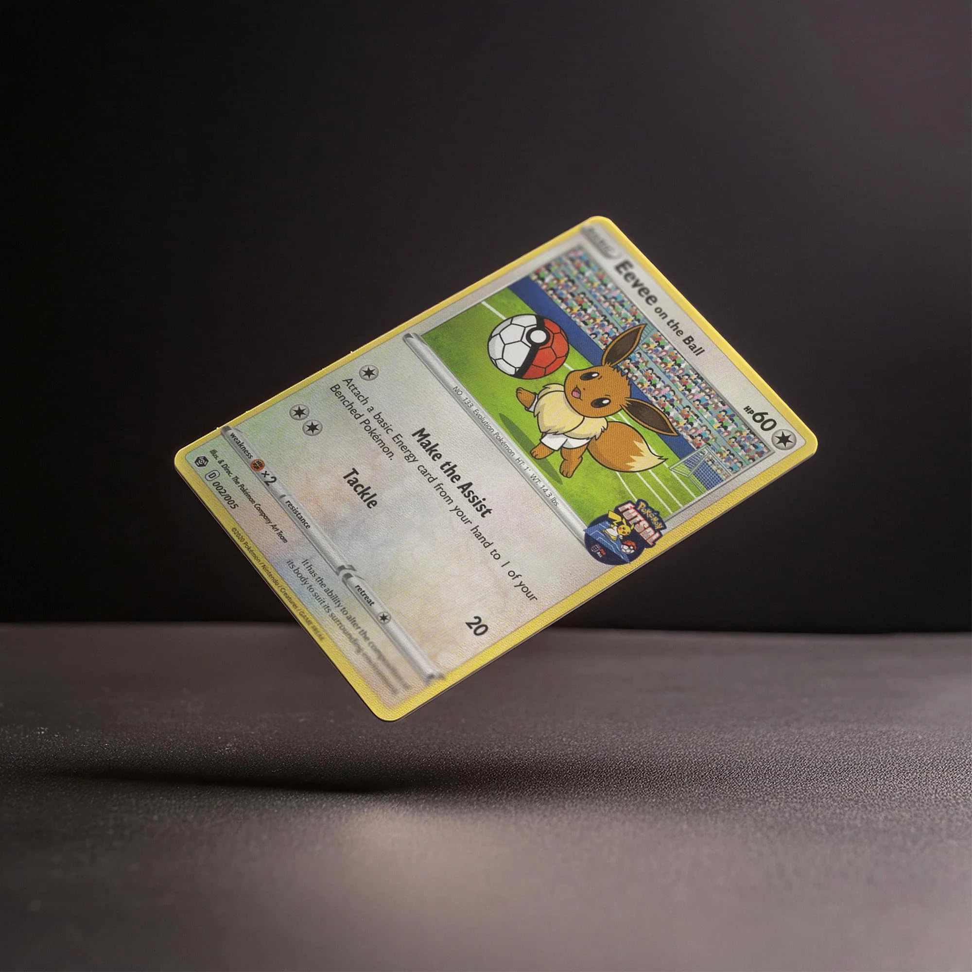 Pokemon Futsal 2020 Promo Trading Card | Eevee on the Ball - Image 3