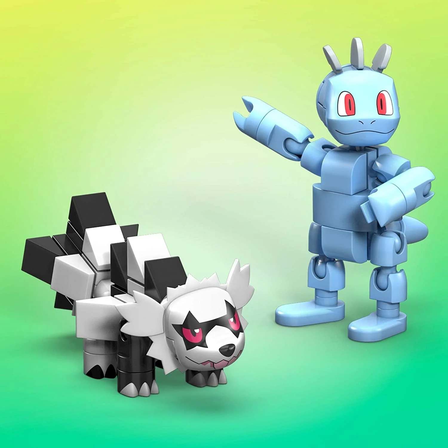 Pokemon Mega Construx 149 Piece Building Set | Galarian Zigzagoon vs Machop - Image 3