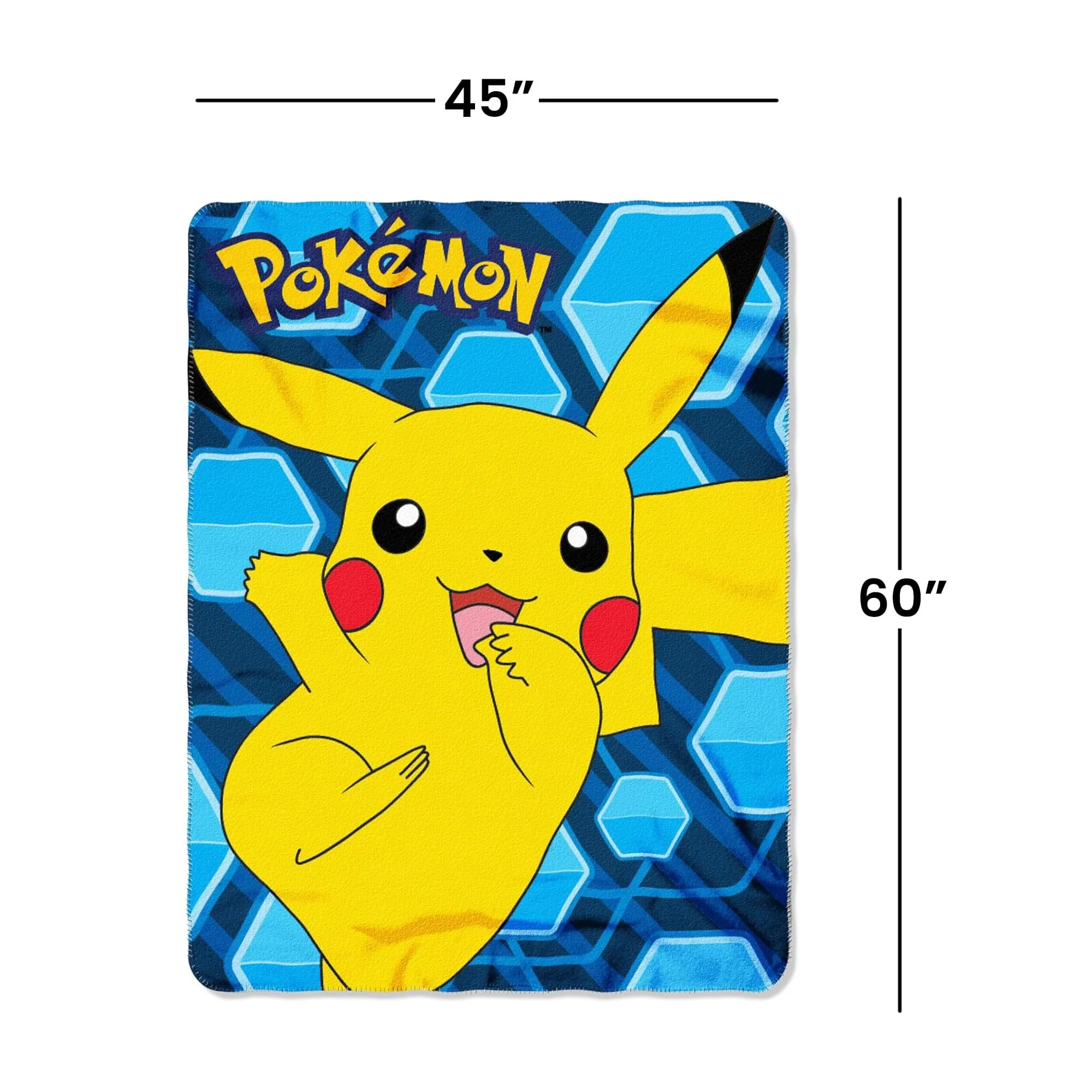 Pokemon Pikachu 45 x 60 Inch Fleece Throw Blanket - Image 3