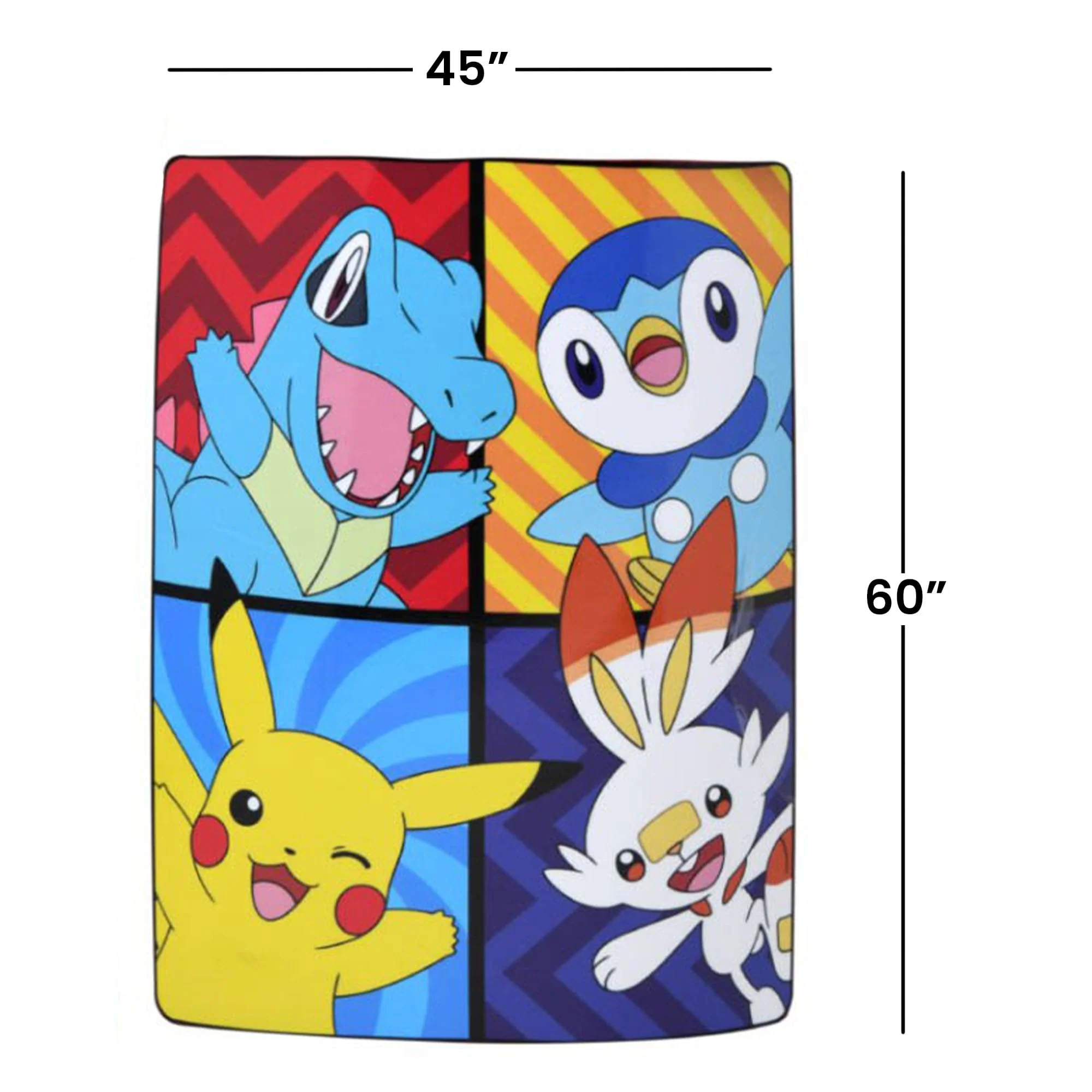 Pokemon Pikachu & Friends 46 x 60 Inch Silk Touch Throw Blanket - Image 3