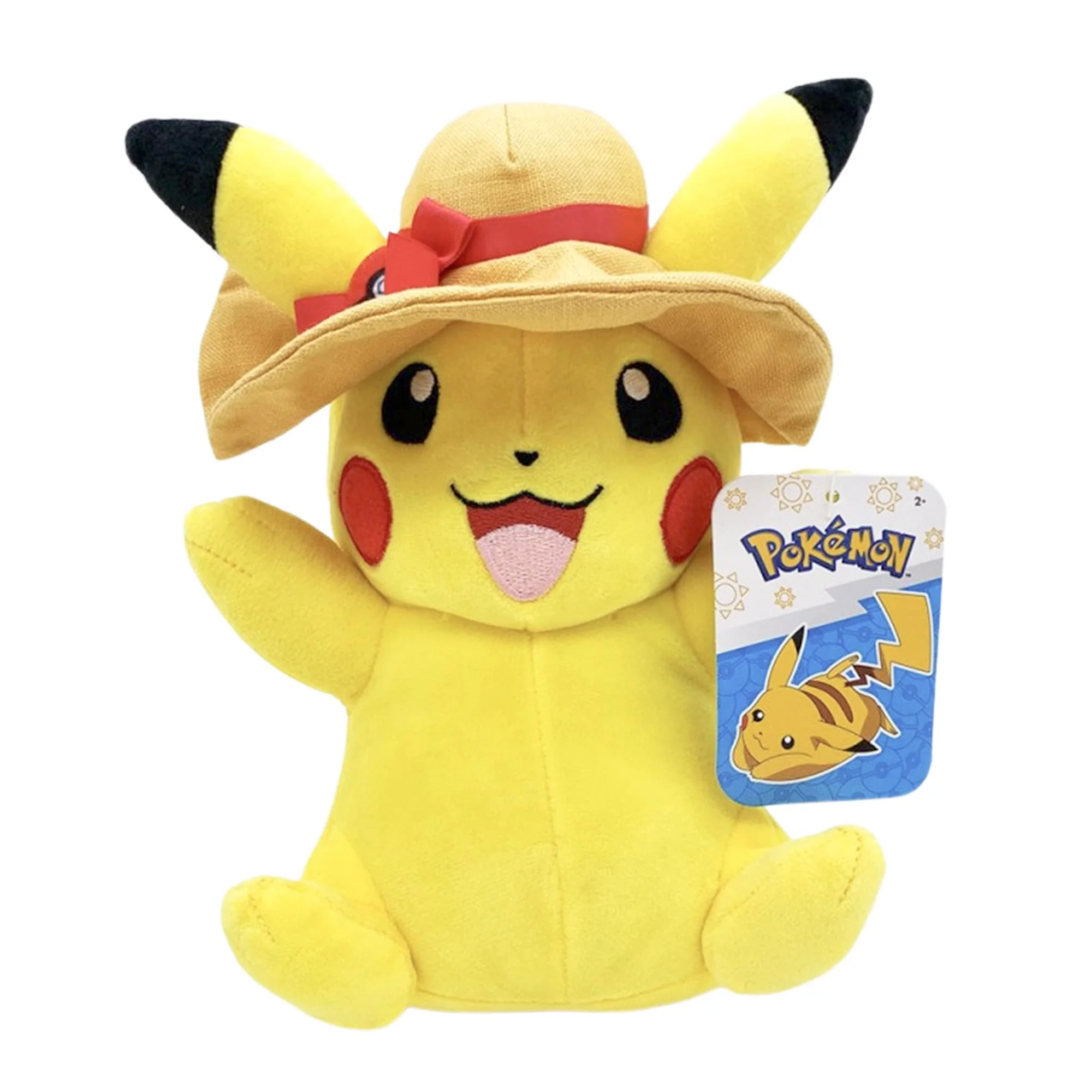 Pokemon Pikachu with Sun Hat 8-Inch Plush - Image 2