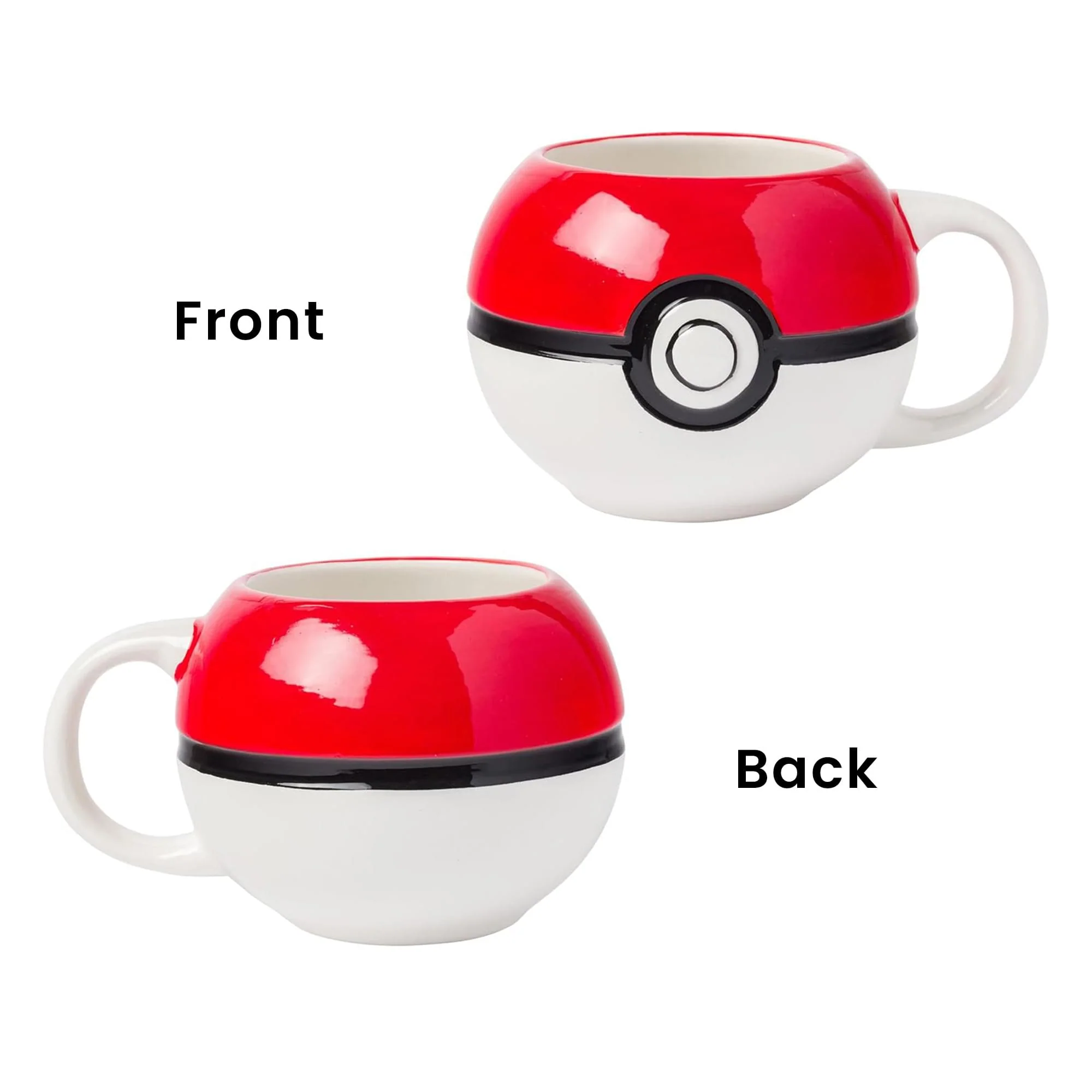 Pokemon Pokeball 20 Ounce 3D Sculpted Ceramic Mug - Image 2
