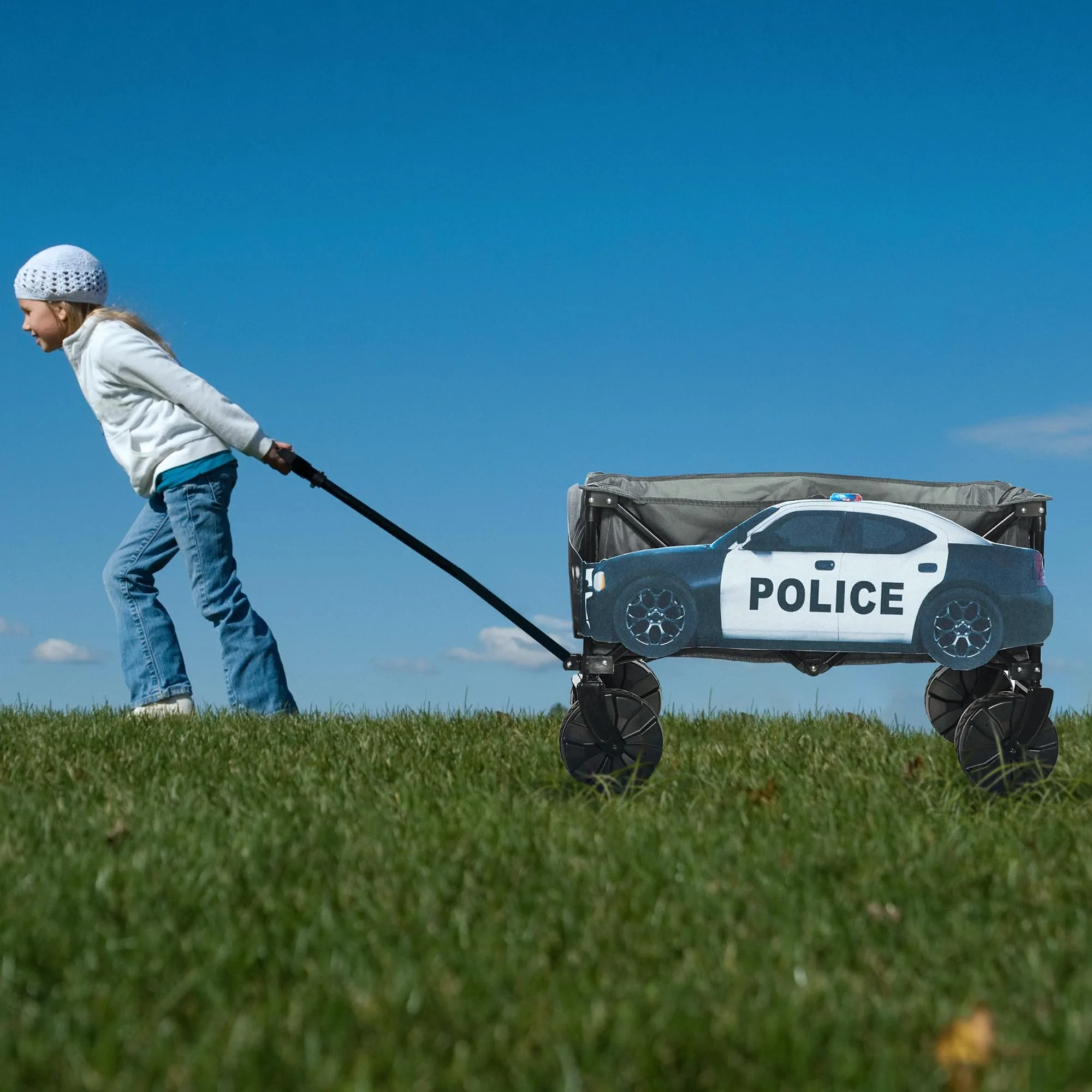 Police Car Wagon Cover Halloween Accessory - Image 3