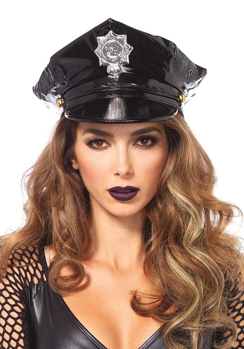 Police Hat Women's Costume Accessory, Black, One Size