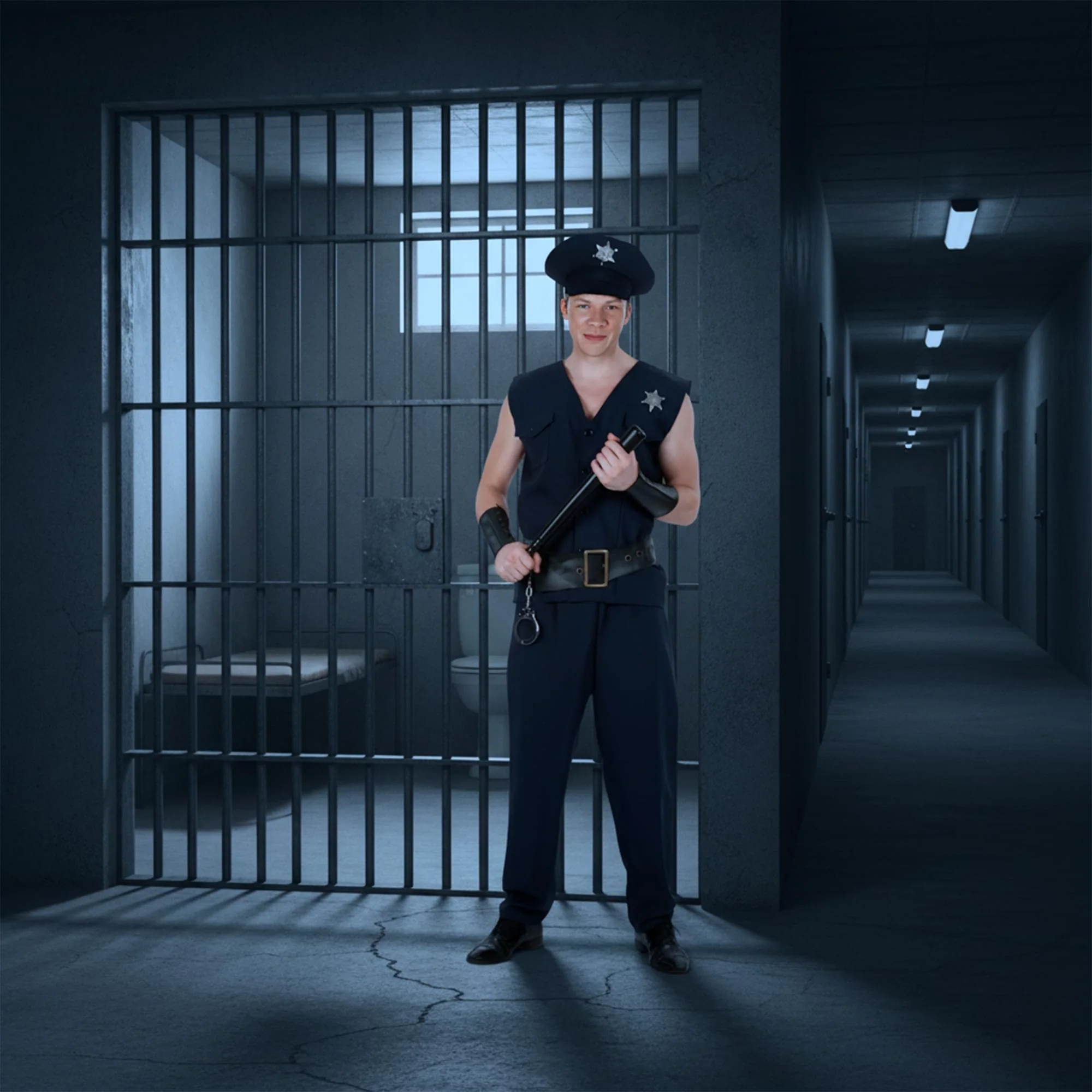 Policeman Chest, Waist Adult Costume - Image 12