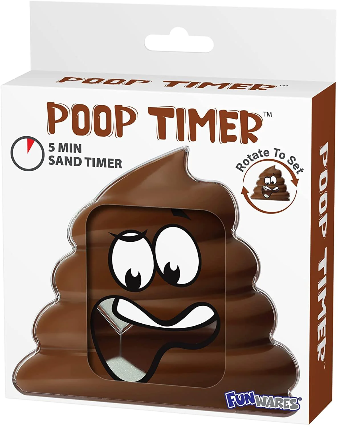 Poop Emoji 5 Minute Sand Timer | Hilarious Gag Gift - Image 4