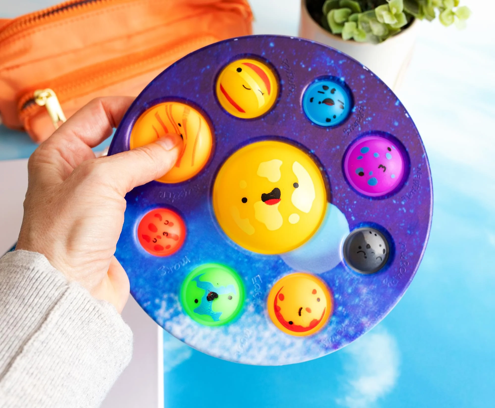 Pop Fidget Toy Solar System 9-Button Bubble Popping Game - Image 5