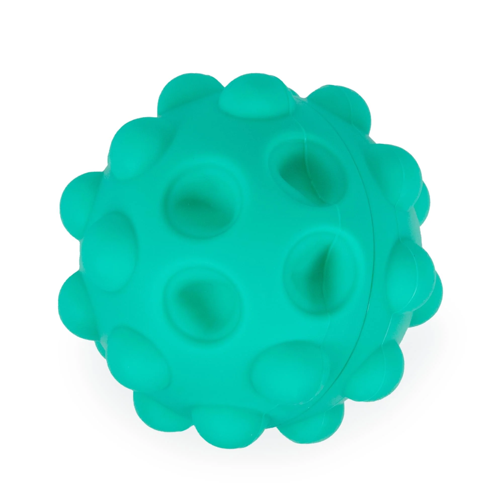Pop Fidget Toy Pressure Relief Silicone Bubble Popping Game Ball | Teal - Image 2