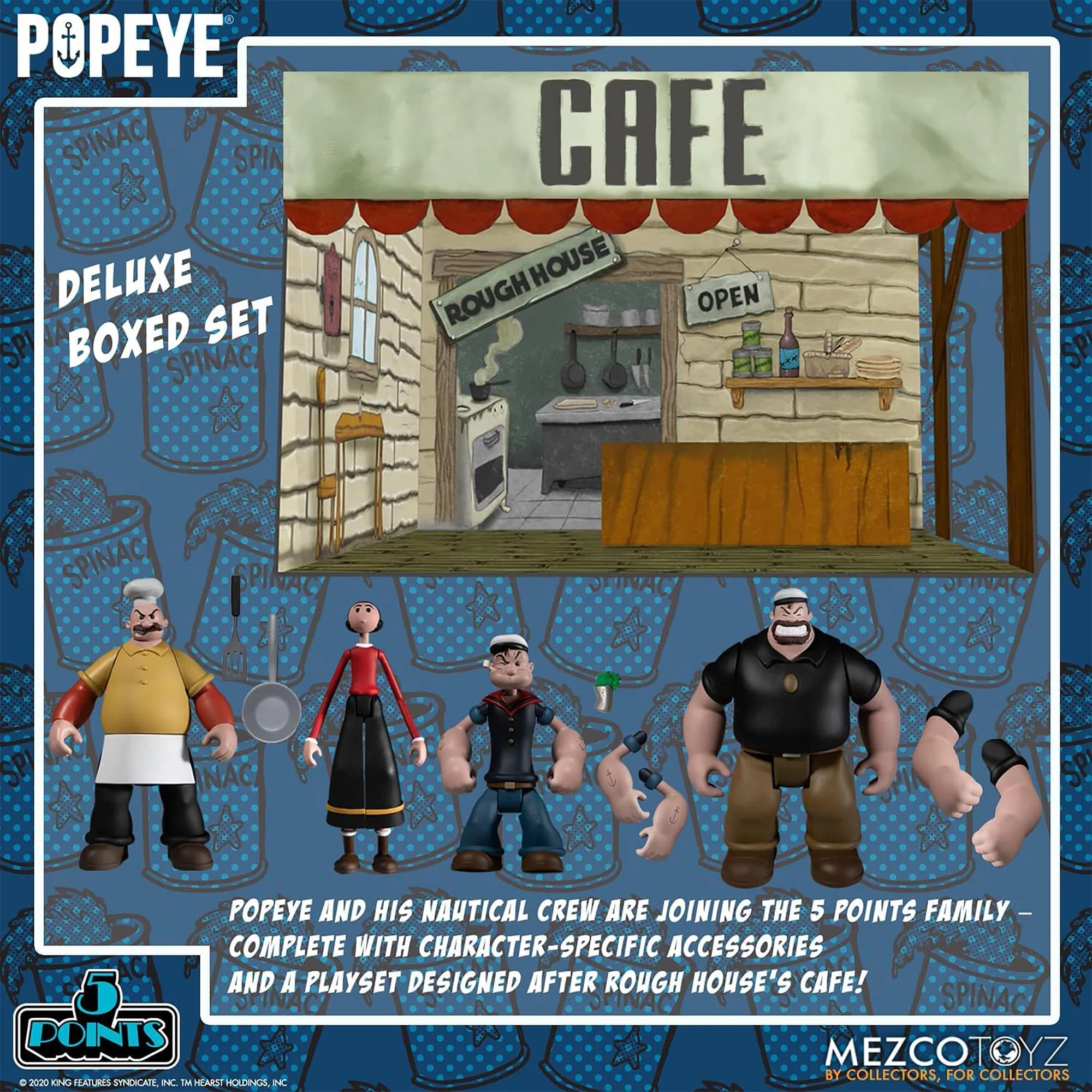 Popeye 5 Points Deluxe Action Figure Box Set - Image 3