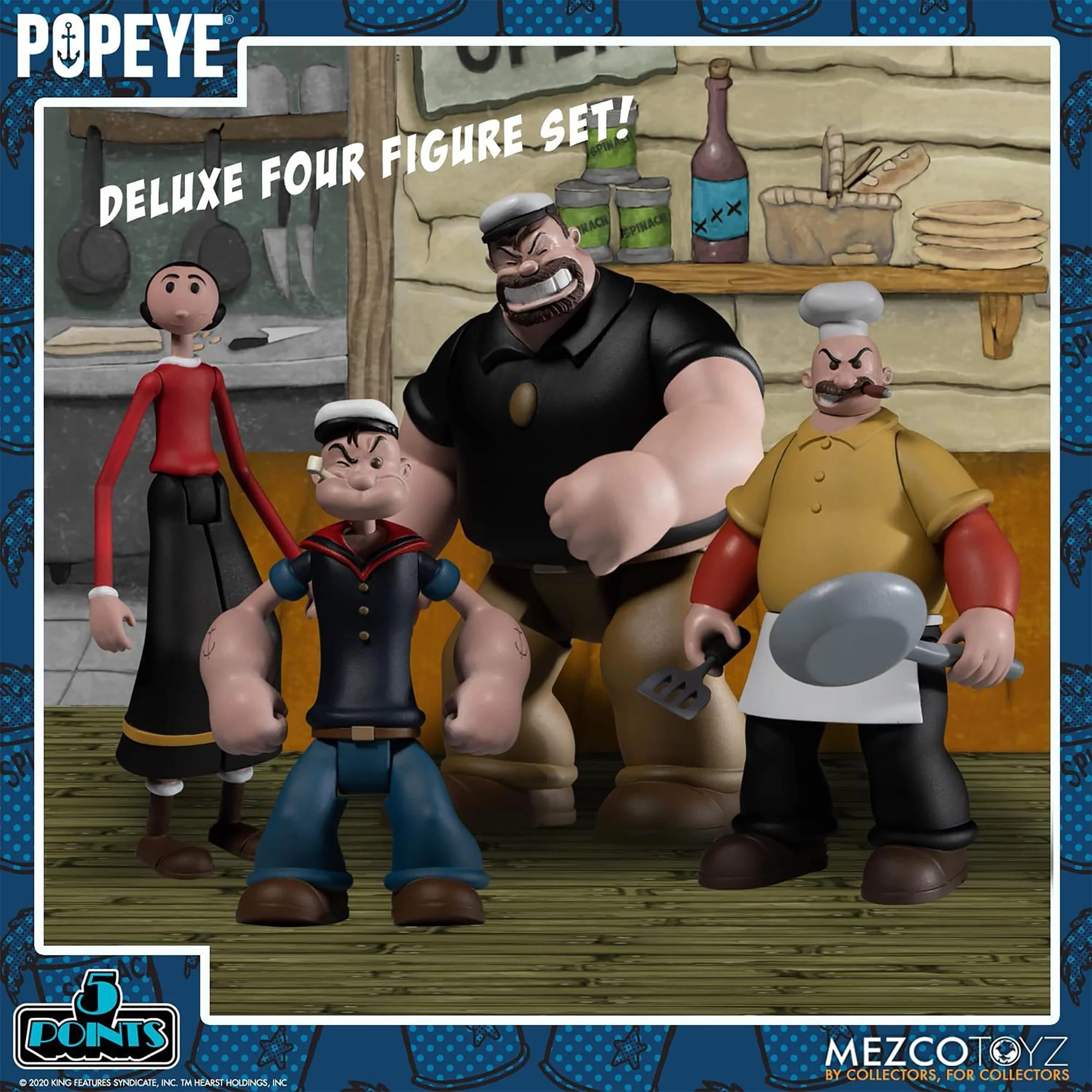 Popeye 5 Points Deluxe Action Figure Box Set - Image 4