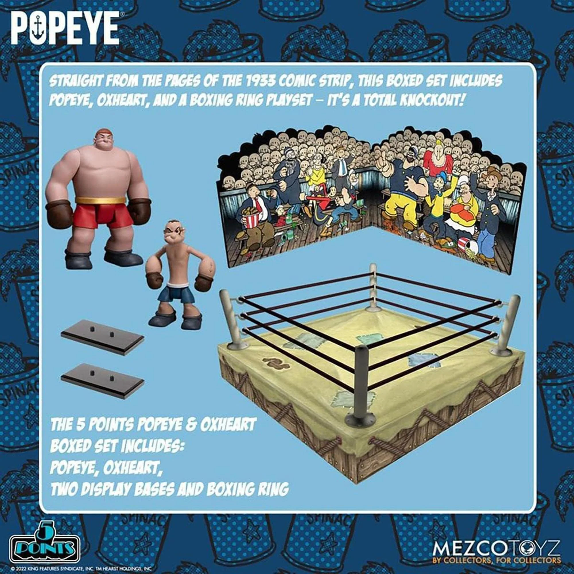 Popeye 5 Points Popeye and Oxheart Figure Boxed Set - Image 2