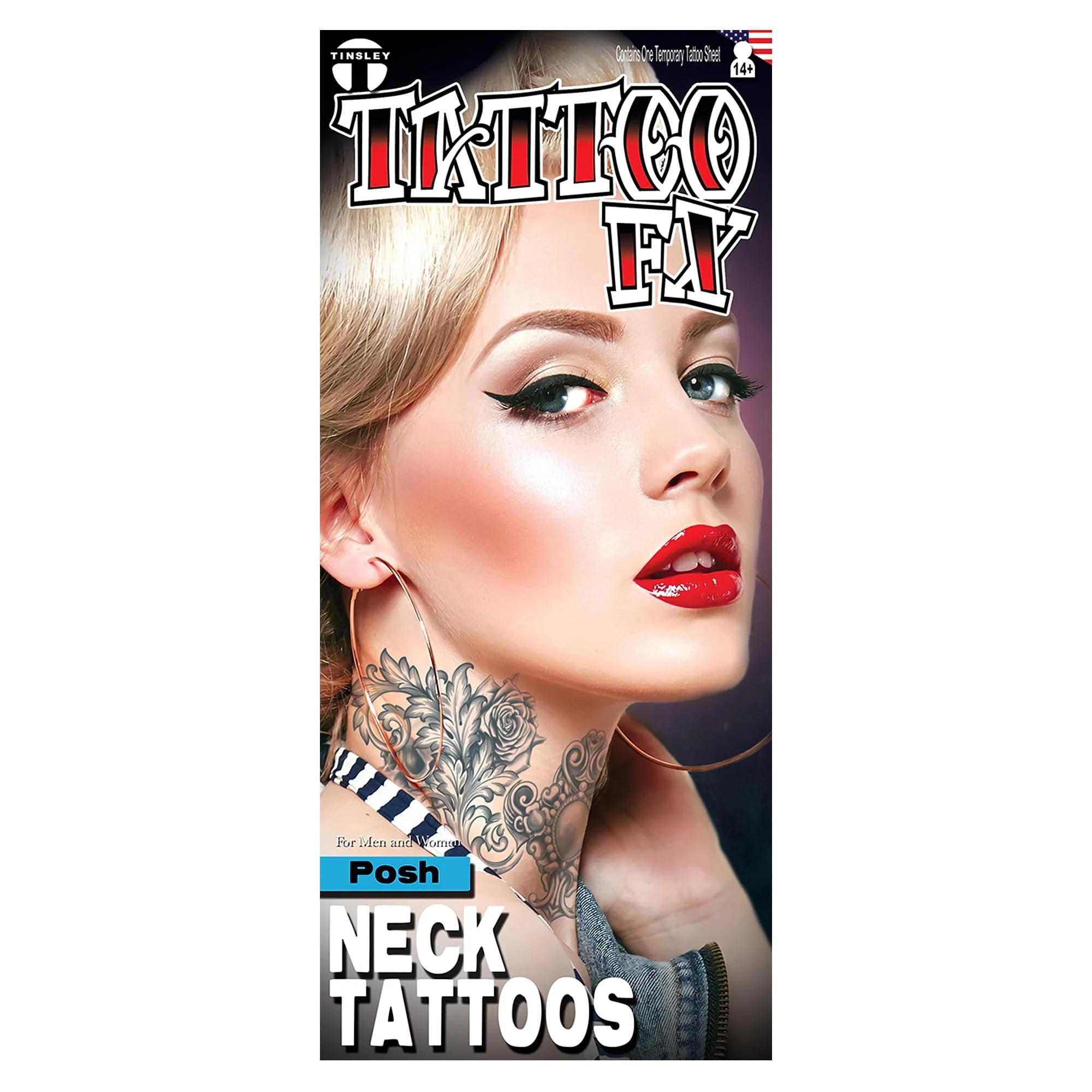Posh Neck Tattoo Fx Costume Accessory - Image 3