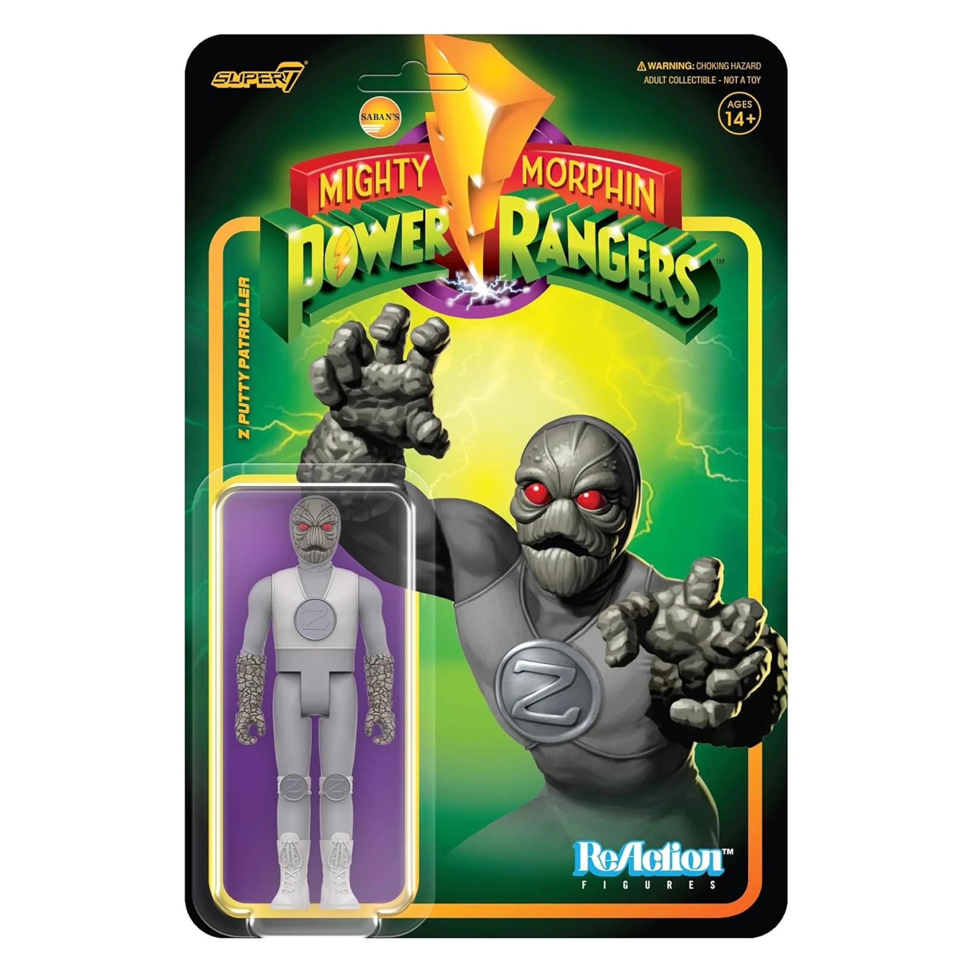 Power Rangers 3.75 Inch ReAction Figure | Z Putty - Image 2