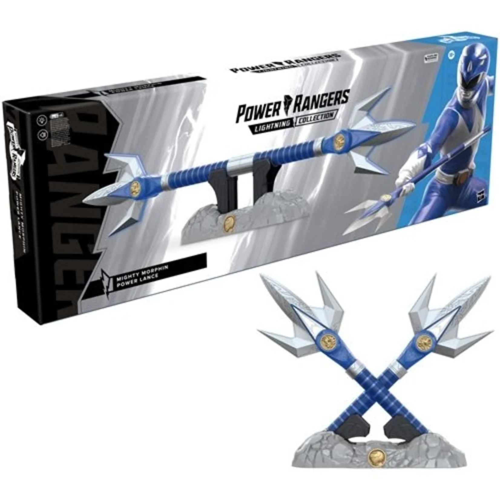 Power Rangers Lightning Collection Might Morphin Blue Ranger Power Lance - Image 2