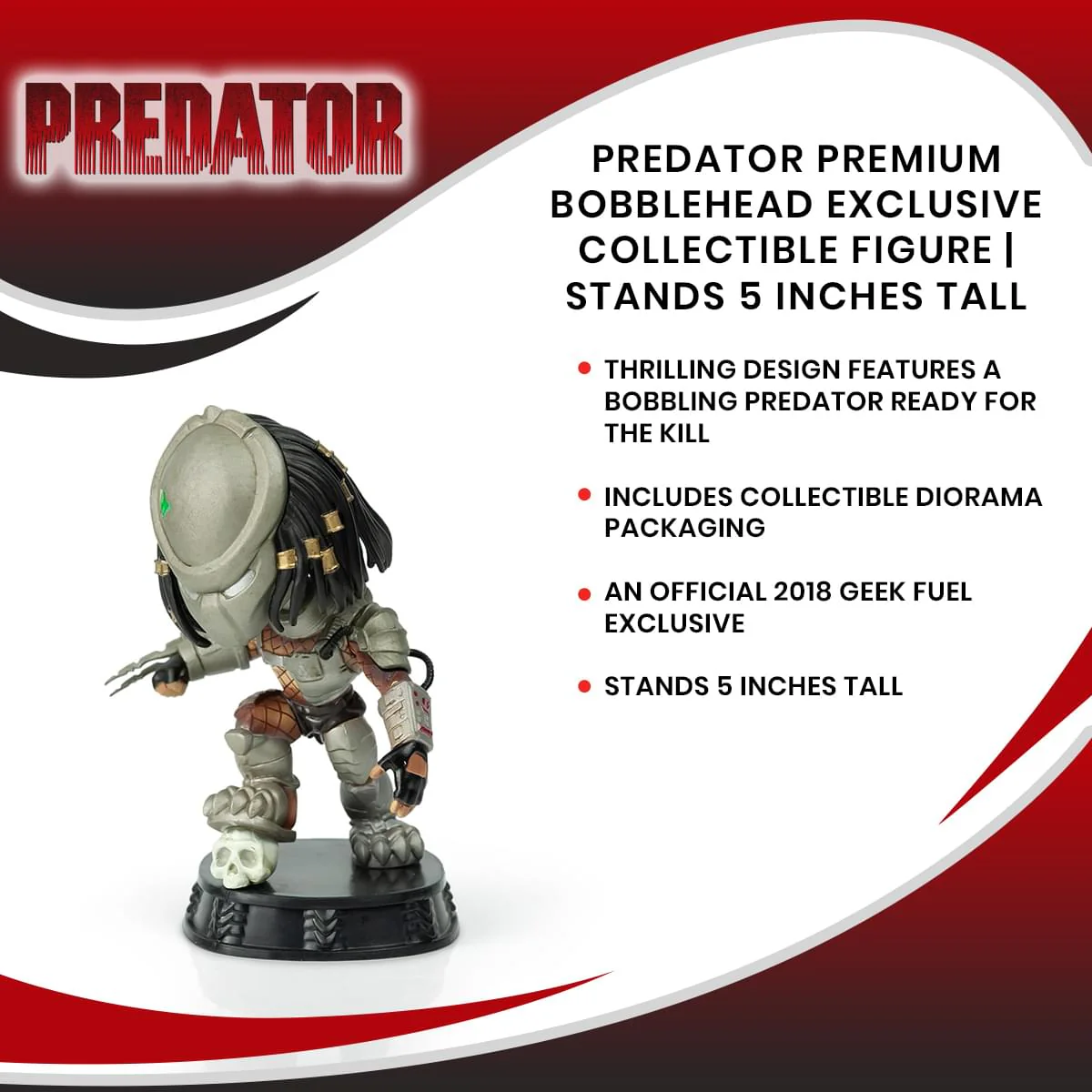 Predator Premium Bobblehead Exclusive Collectible Figure | Stands 5 Inches Tall - Image 7