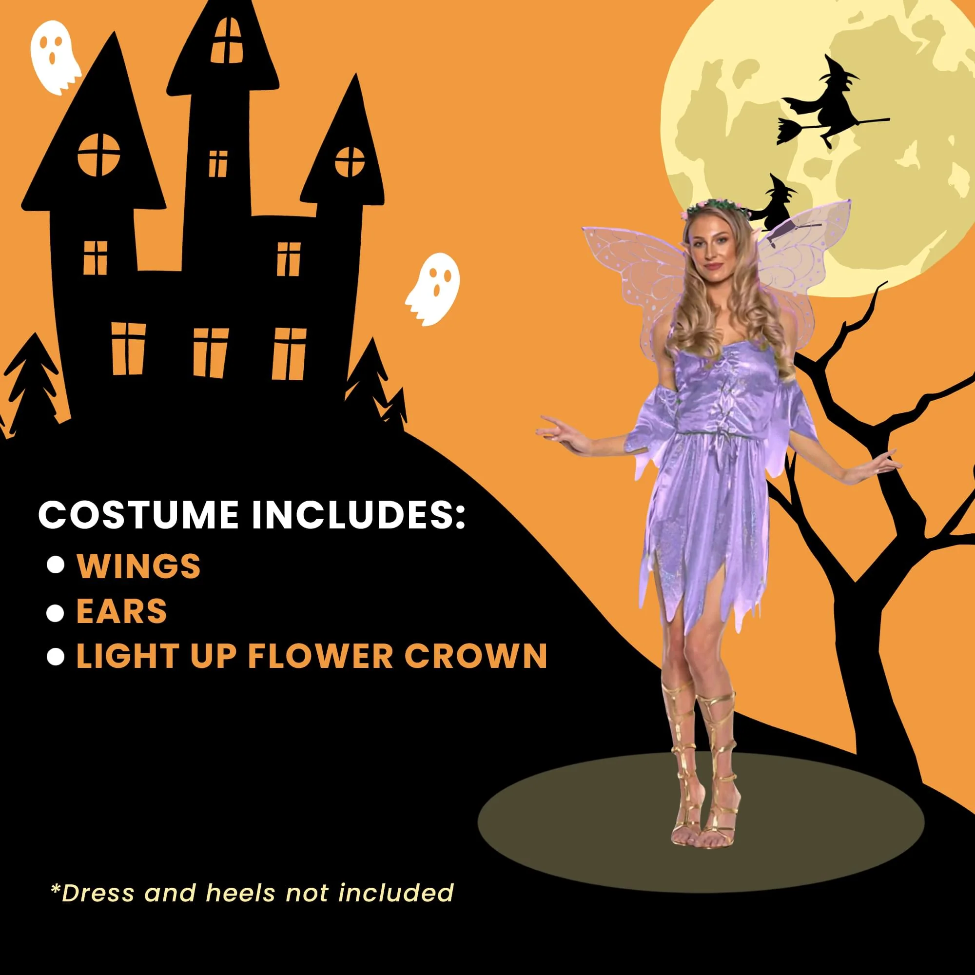Purple Fairy Adult Costume Accessory Kit - Image 5