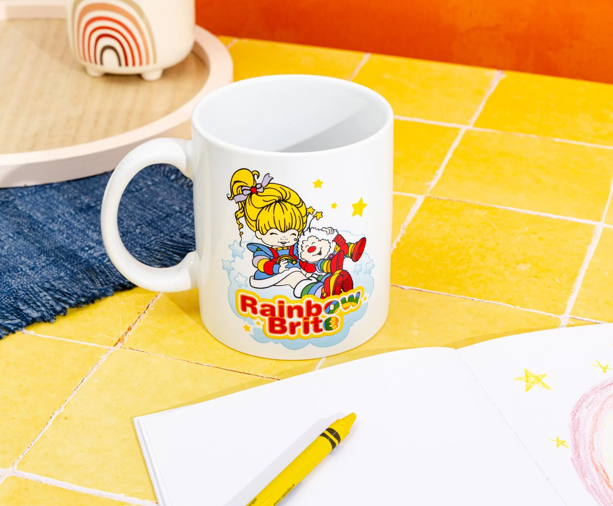 Rainbow Brite and Twink Cloud Logo 20-Ounce Ceramic Mug - Image 4