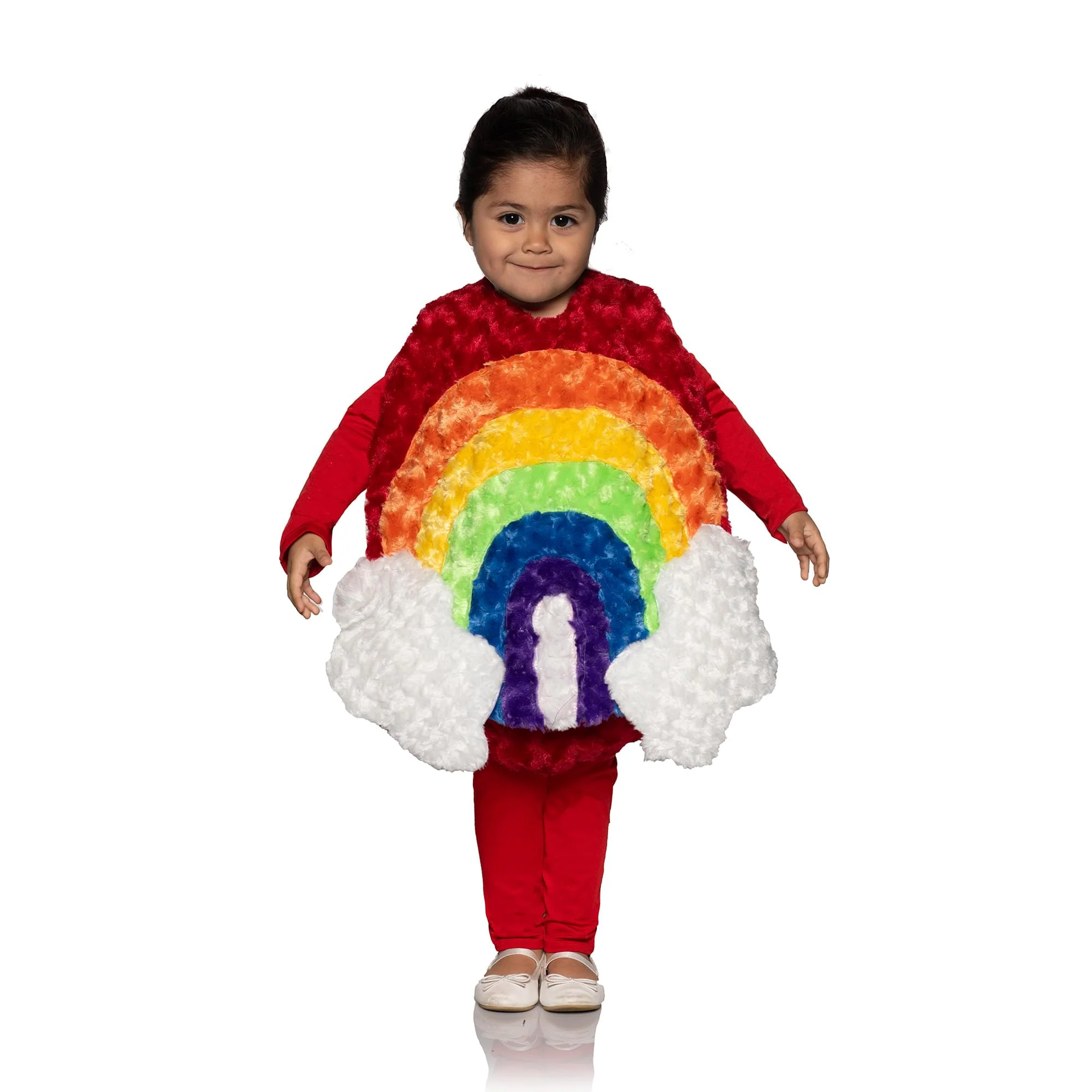 Rainbow Plush Swirl Fur Toddler Costume - Image 6