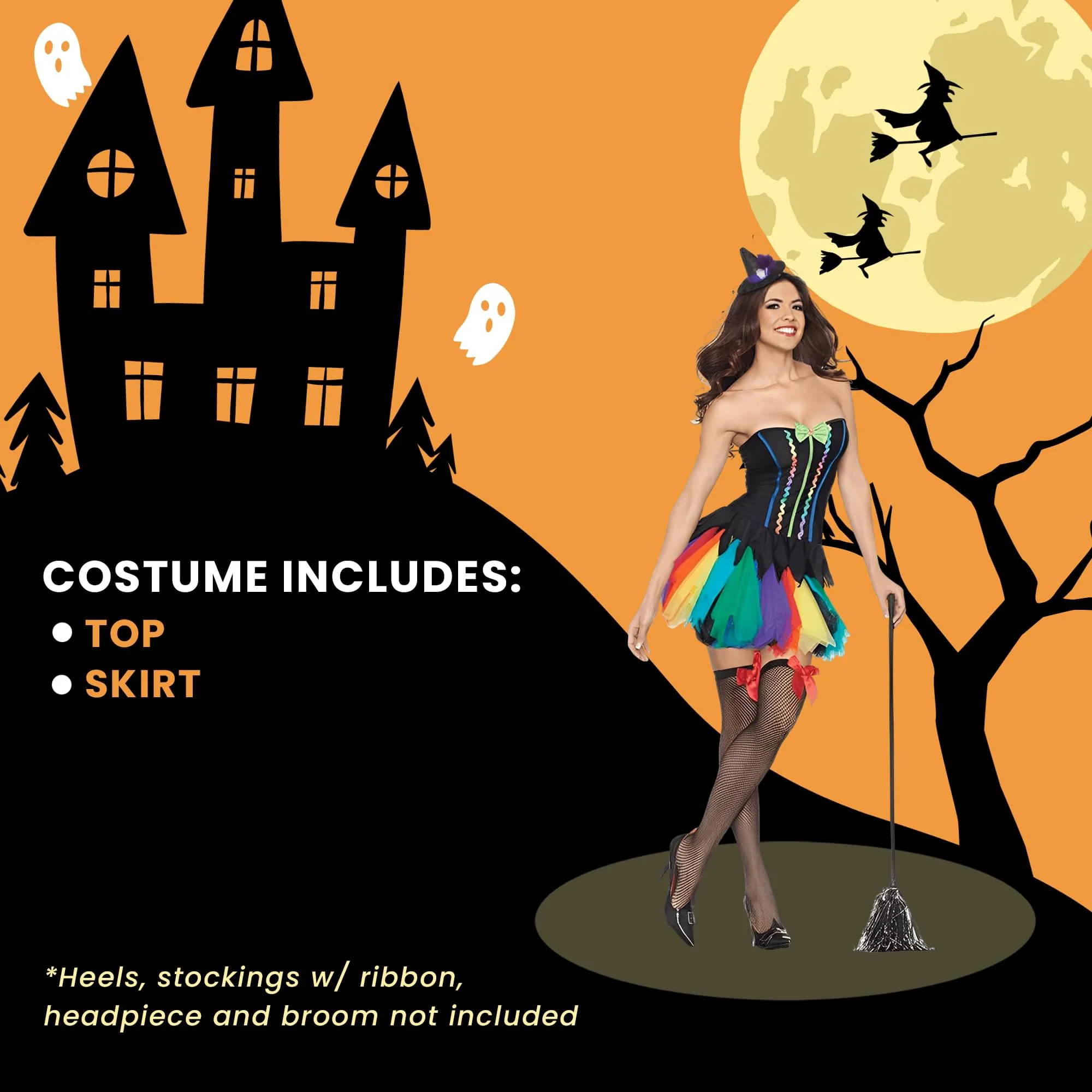Rainbow Witch Costume Accessory - Image 5