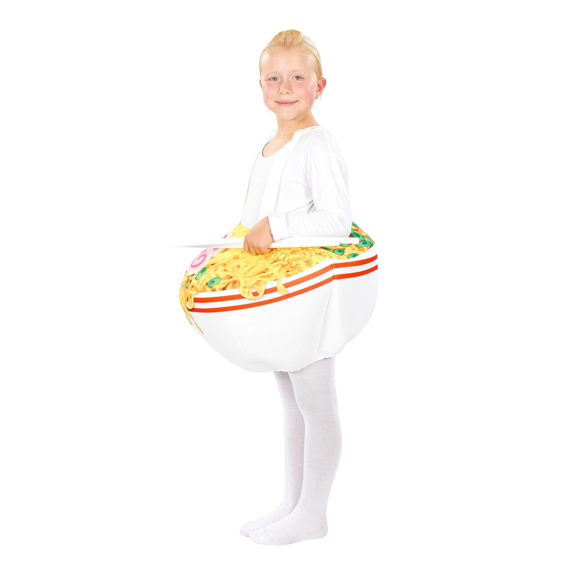 Ramen Bowl Child Costume with Pullover Tunic and Chopsticks | 8-10 Years - Image 2