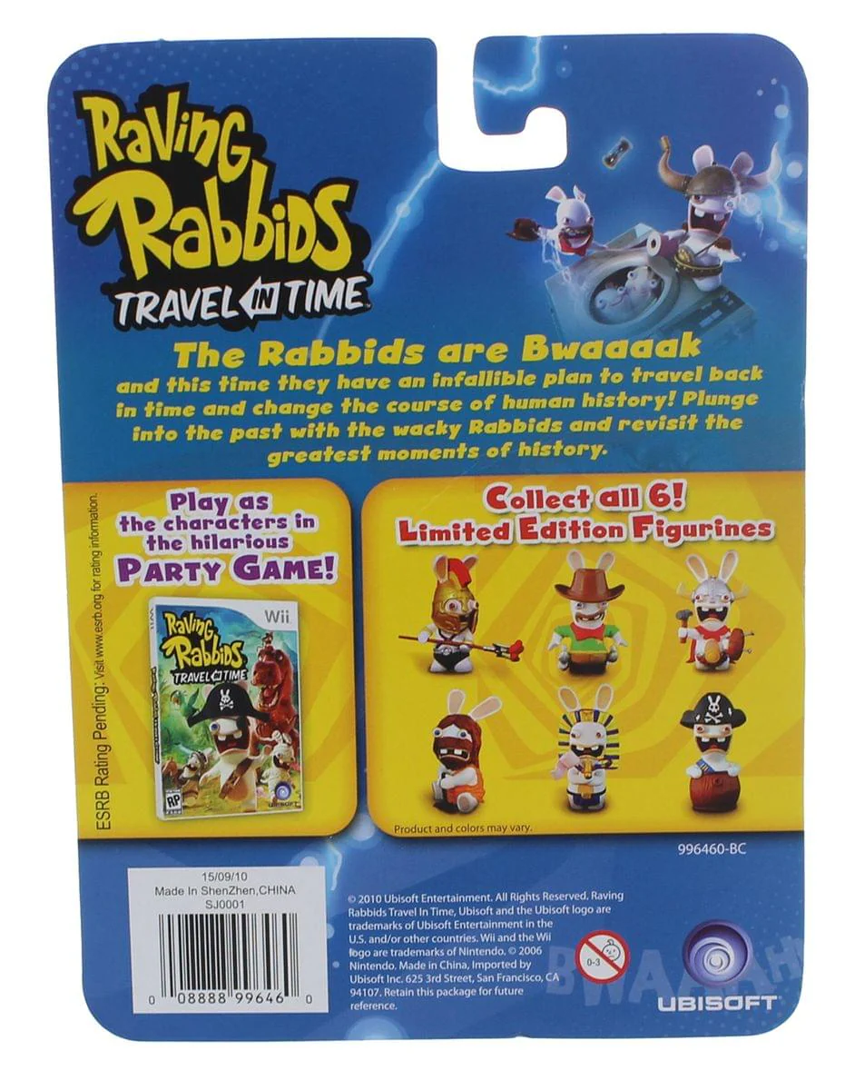Raving Rabbids "Travel in Time" 2.5" Mini Figure: Caveman Rabbid - Image 2