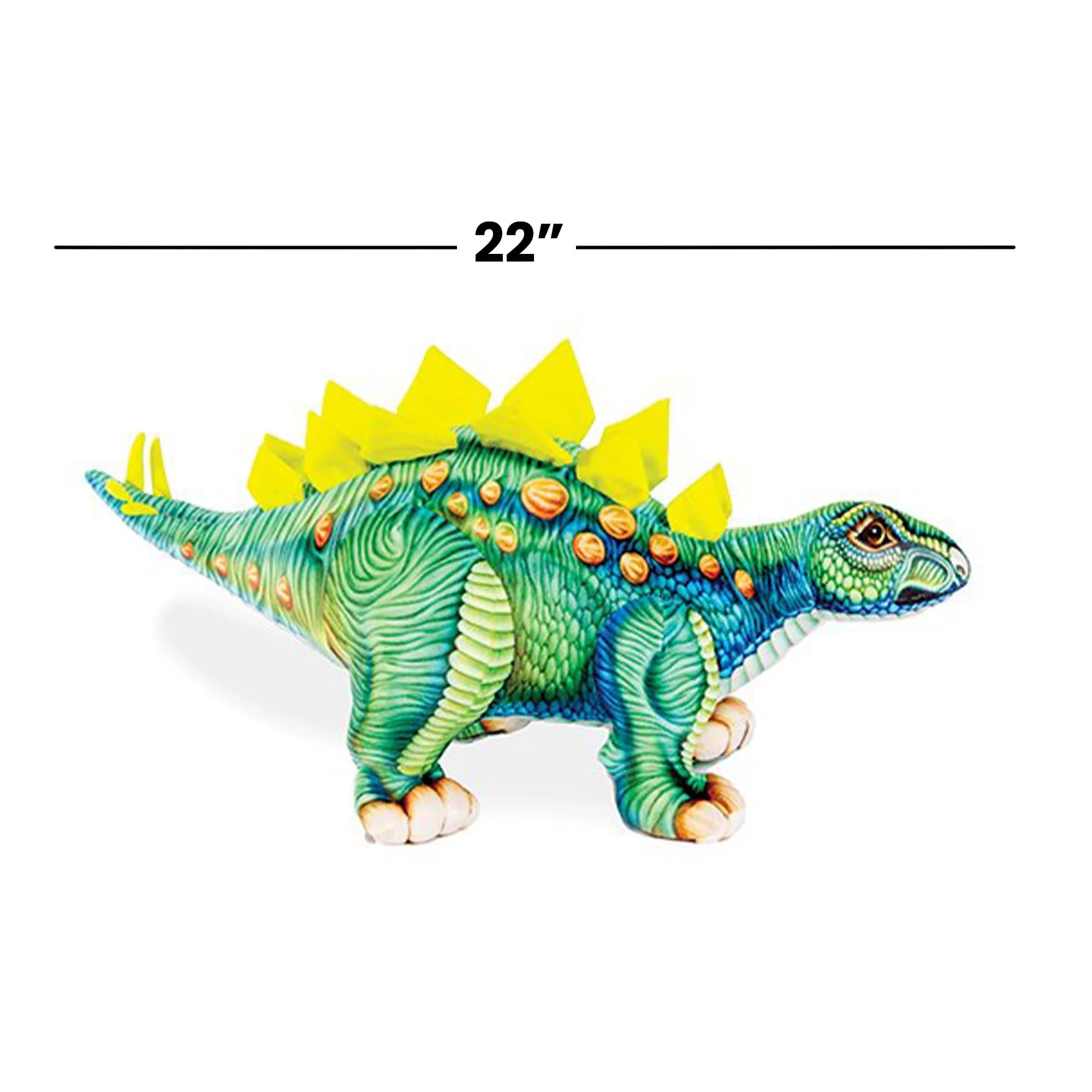 Real Planet Stegosaurus Green 22 Inch Realistic Soft Plush - Image 4