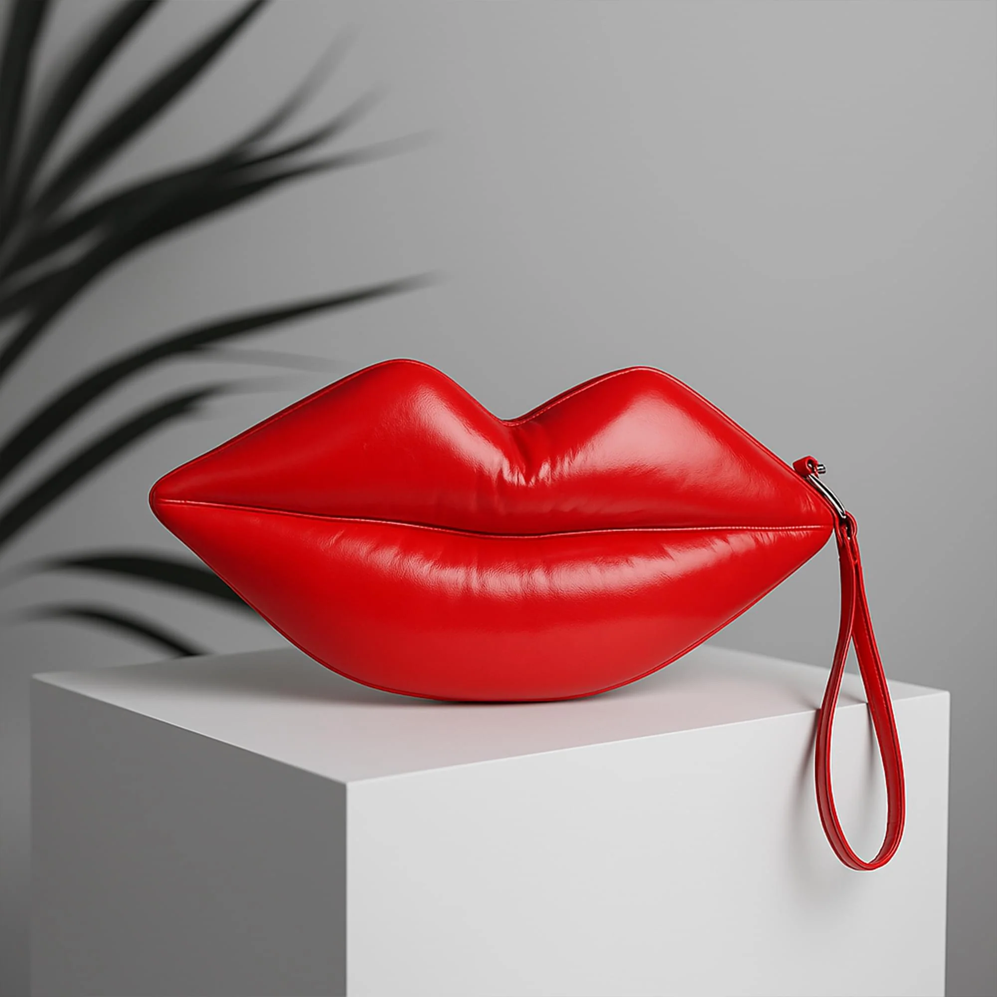 Red Lips Adult Costume Handbag - Image 5