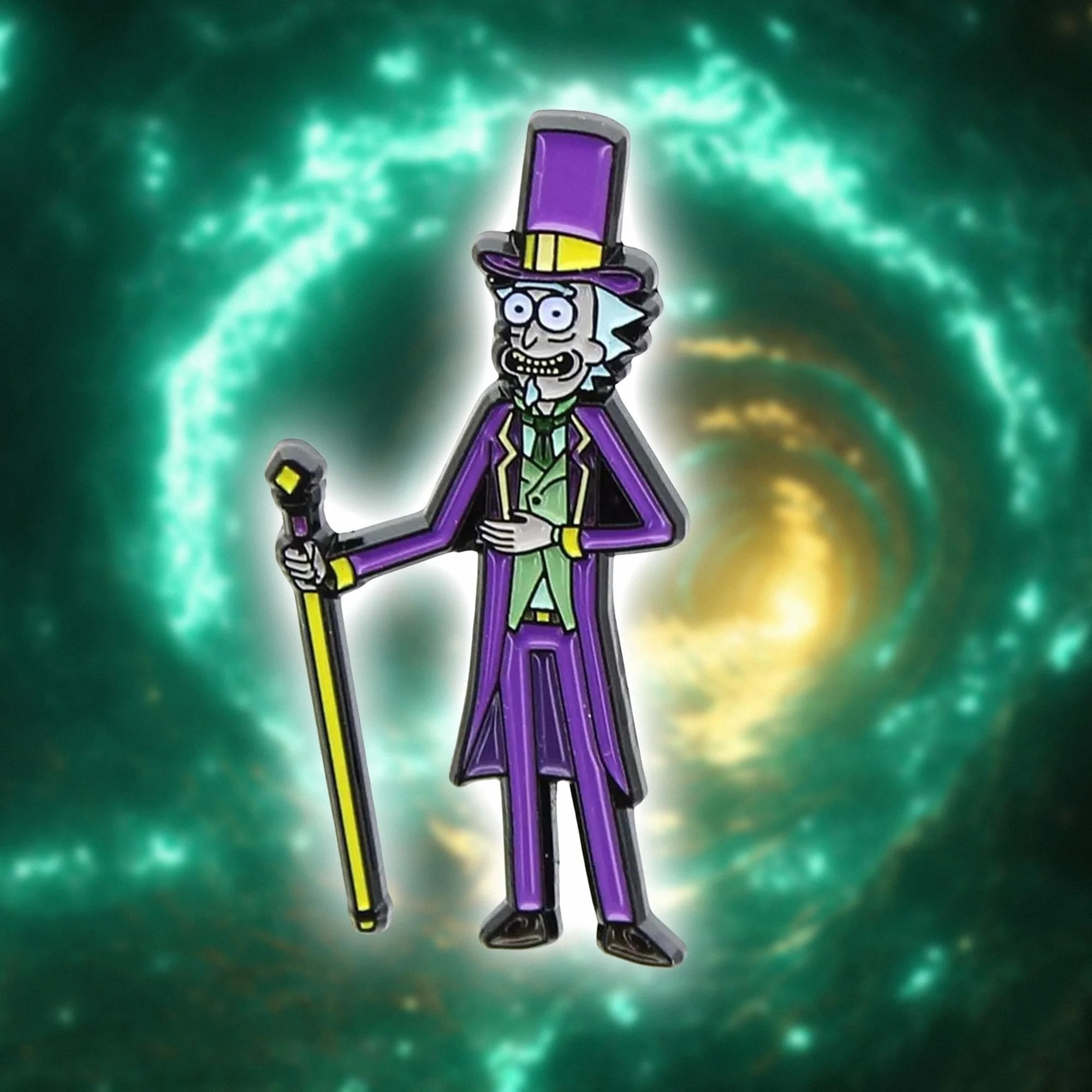 Rick and Morty Candyman Rick Exclusive Enamel Collector Pin - Image 3