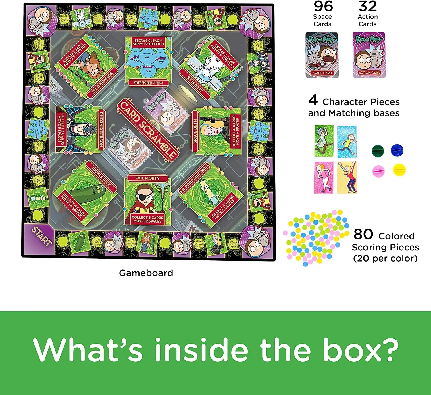 Rick and Morty Card Scramble Board Game - Image 3