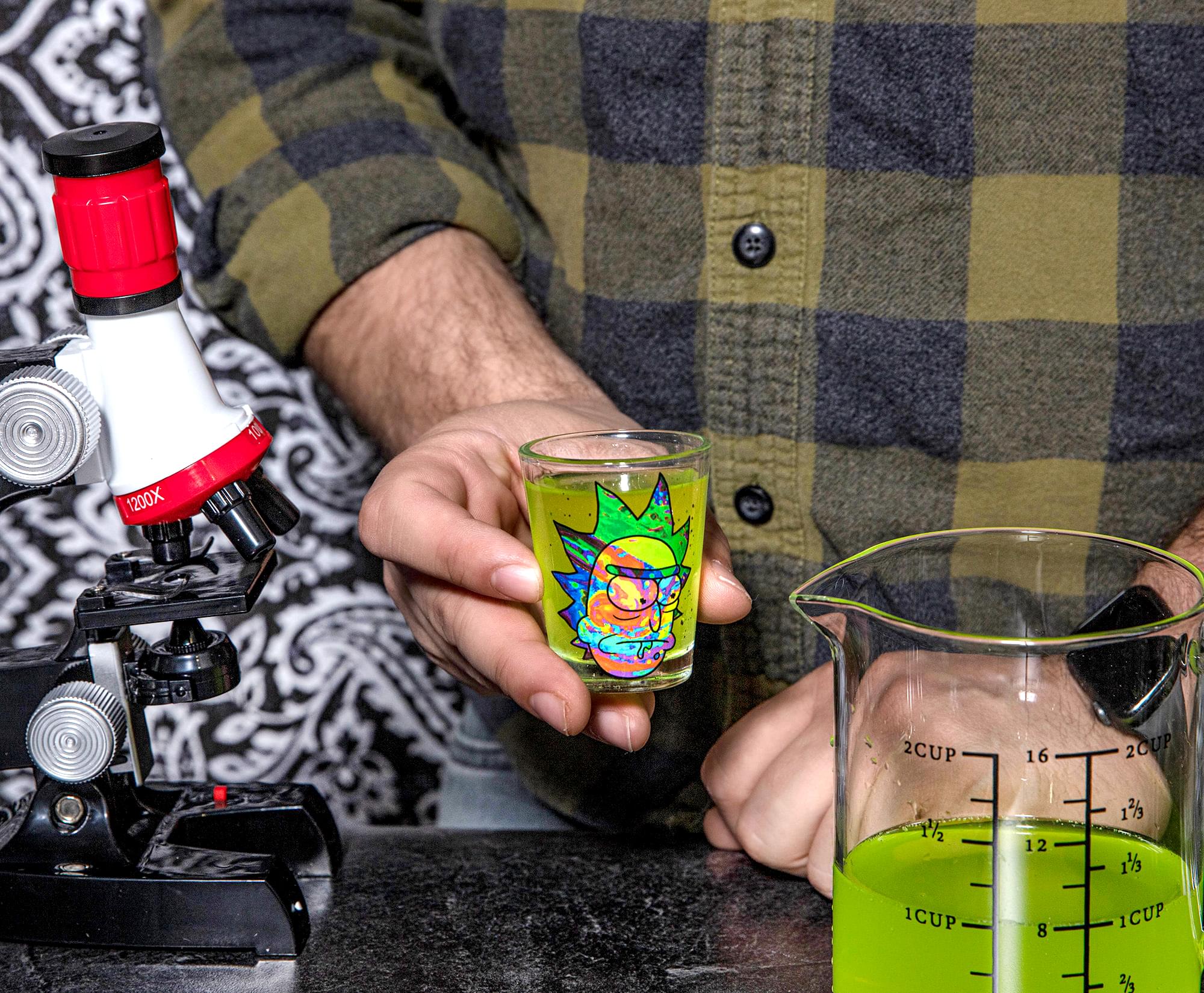 Rick and Morty Colorful Faces 2-Ounce Mini Shot Glasses | Set of 4 - Image 6
