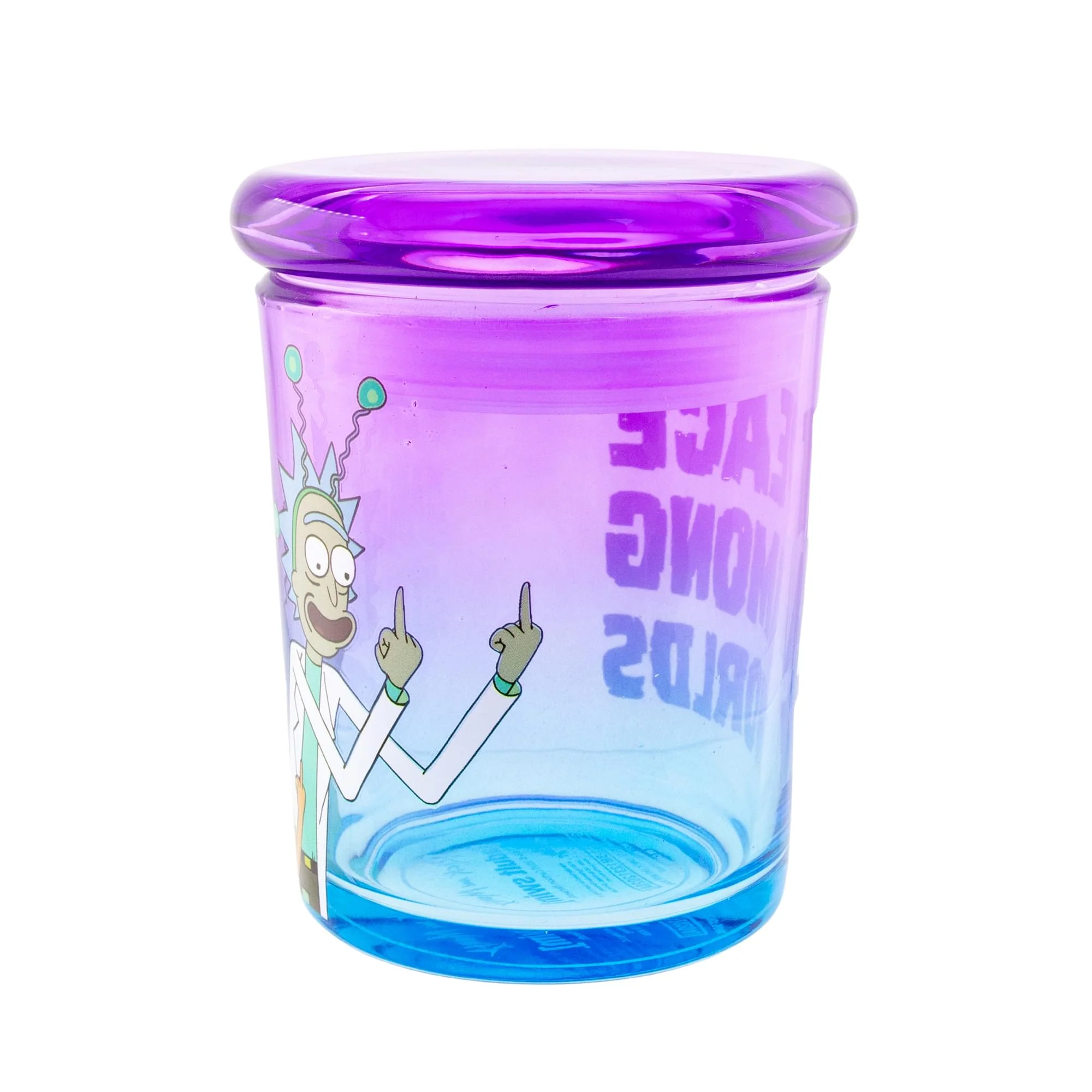 Rick and Morty Peace Among Worlds 6 Ounce Glass Jar with Lid - Image 2